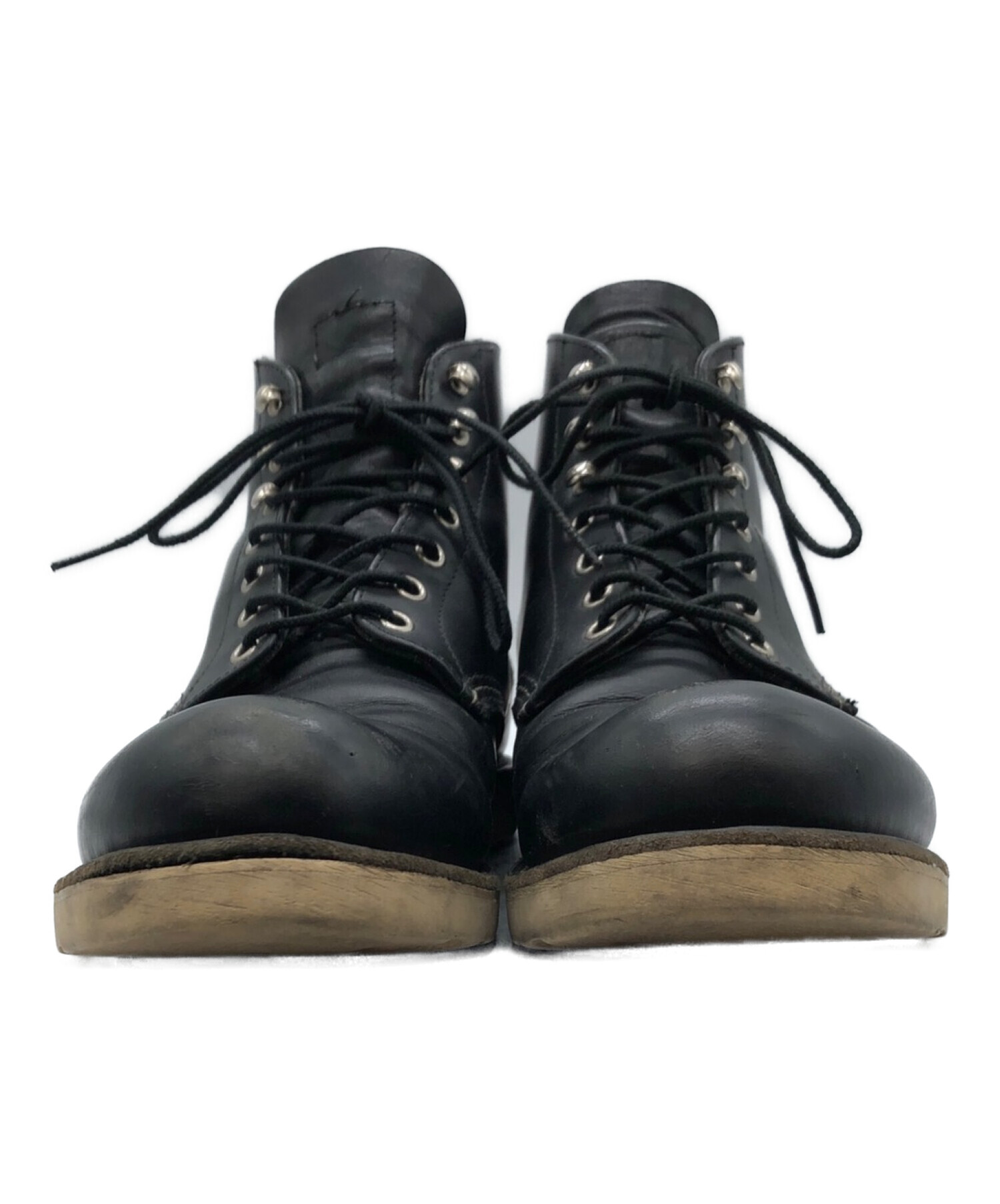 RED WING (レッドウィング) 6inch CLASSIC PLAIN TOE 6インチクラシックプレーントゥブーツ ブラック サイズ:US10  D