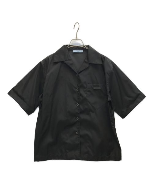 【中古・古着通販】PRADA (プラダ) Re Nylon オープンカラーシャツ ブラック サイズ:38｜ブランド・古着通販  トレファク公式【TREFAC FASHION】スマホサイト