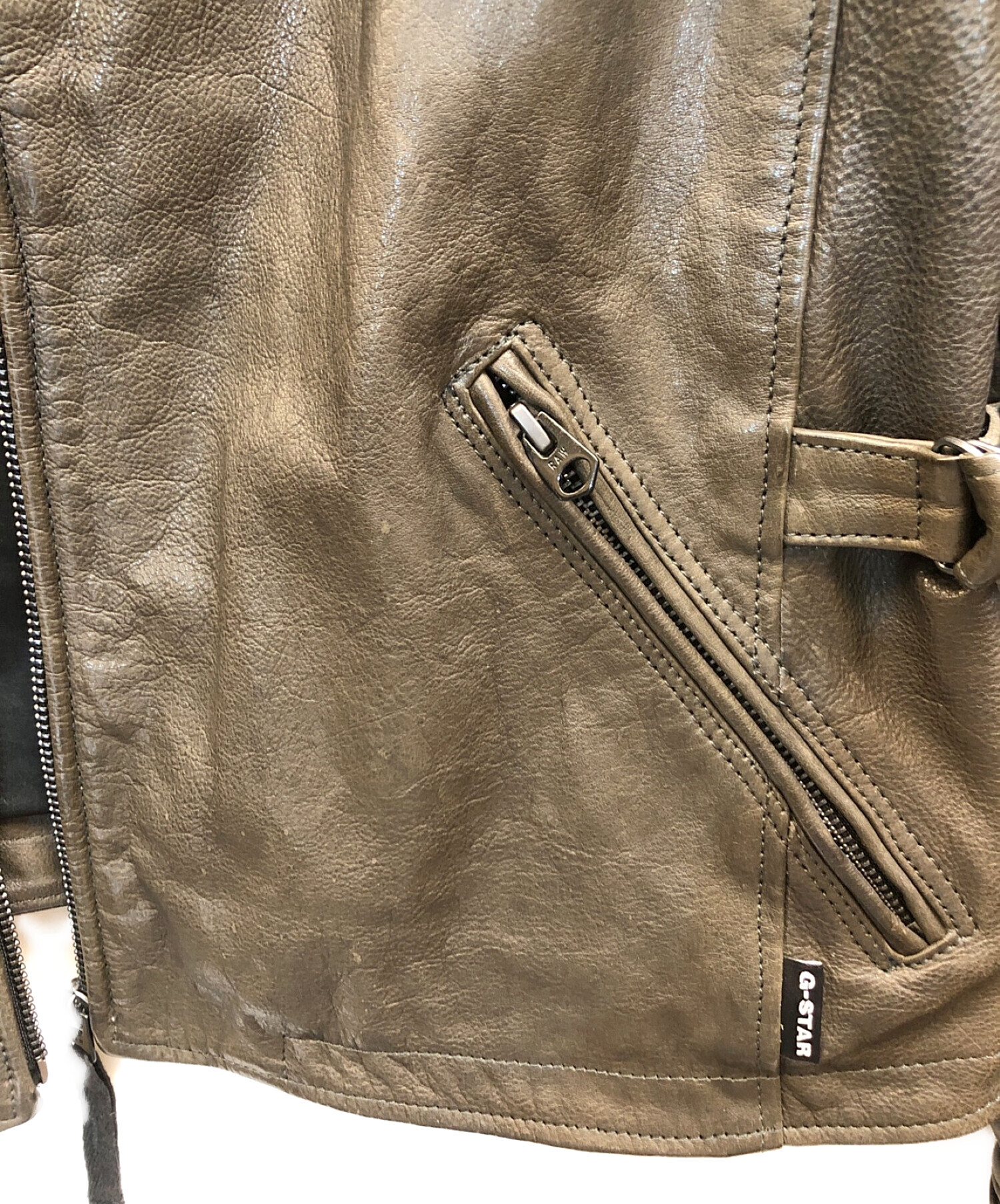 中古・古着通販】G-STAR RAW (ジースターロゥ) レザージャケット