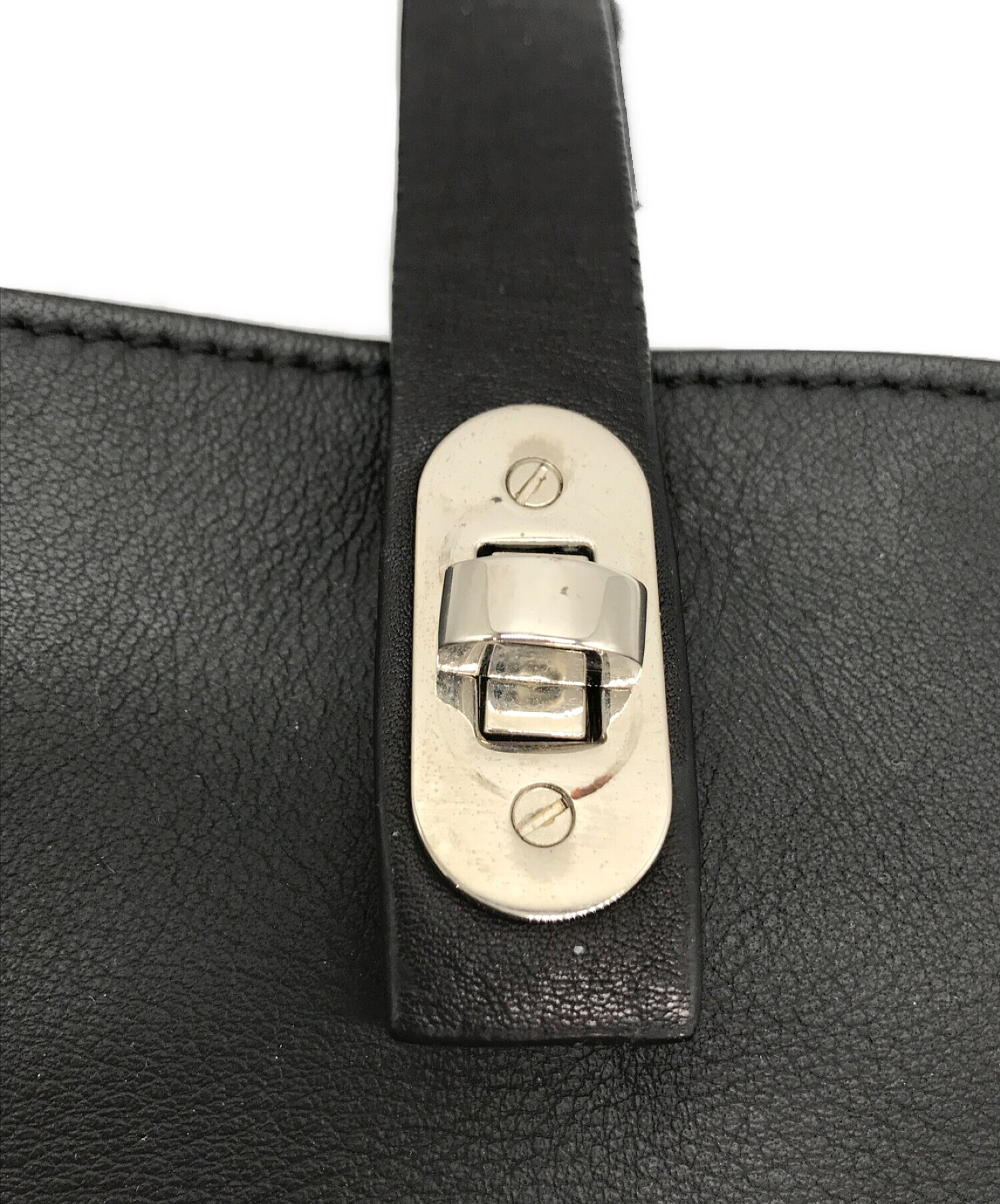 中古・古着通販】MARNI (マルニ) レザートートバッグ ブラック