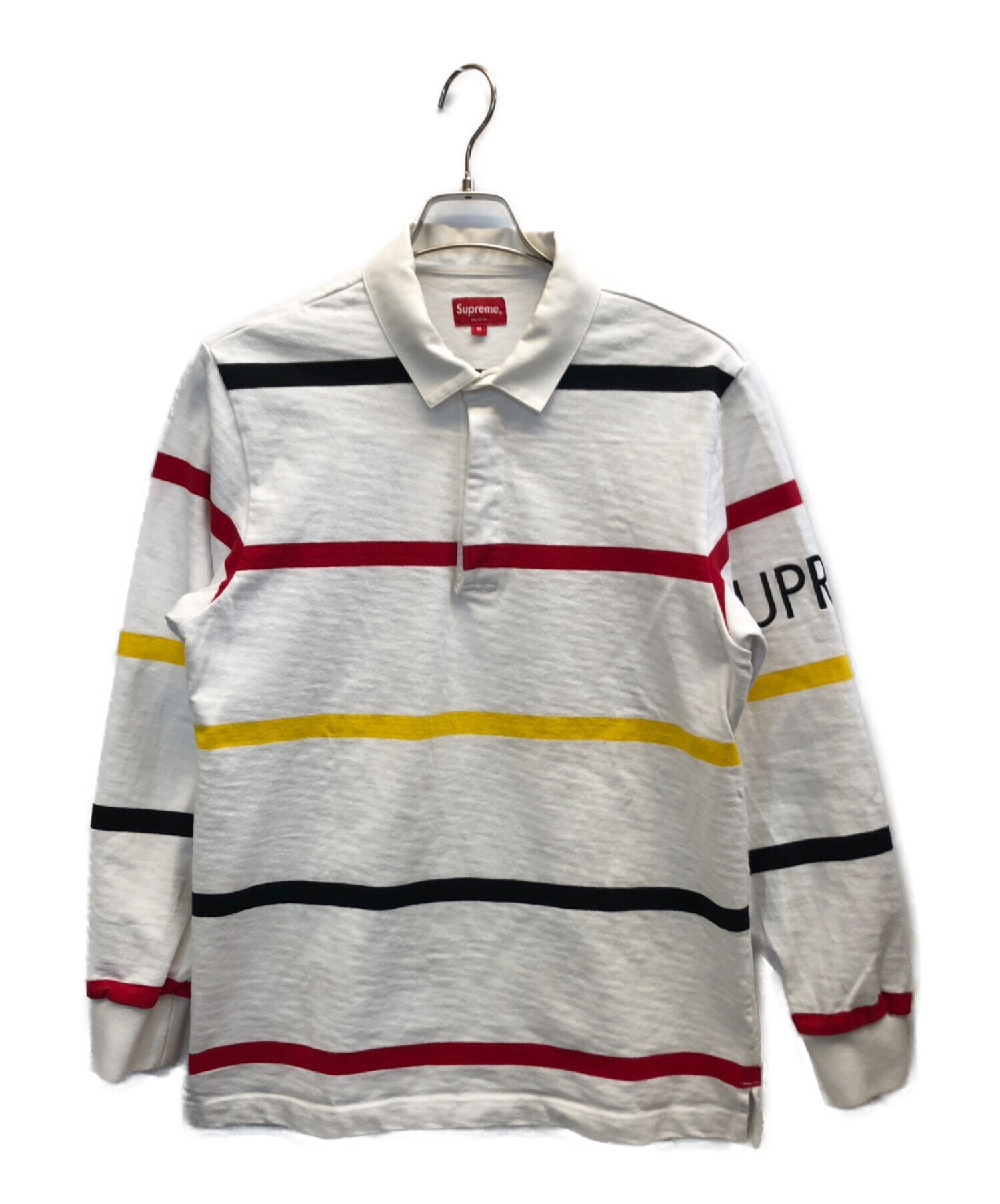 Supreme Striped Rugby 16aw supreme ポロシャツ - ポロシャツ