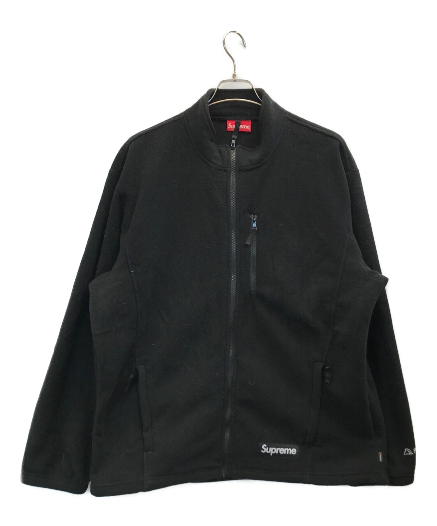 SUPREME (シュプリーム) 22AW polartec zip jacket ポーラテックジップジャケット ブラック サイズ:XL