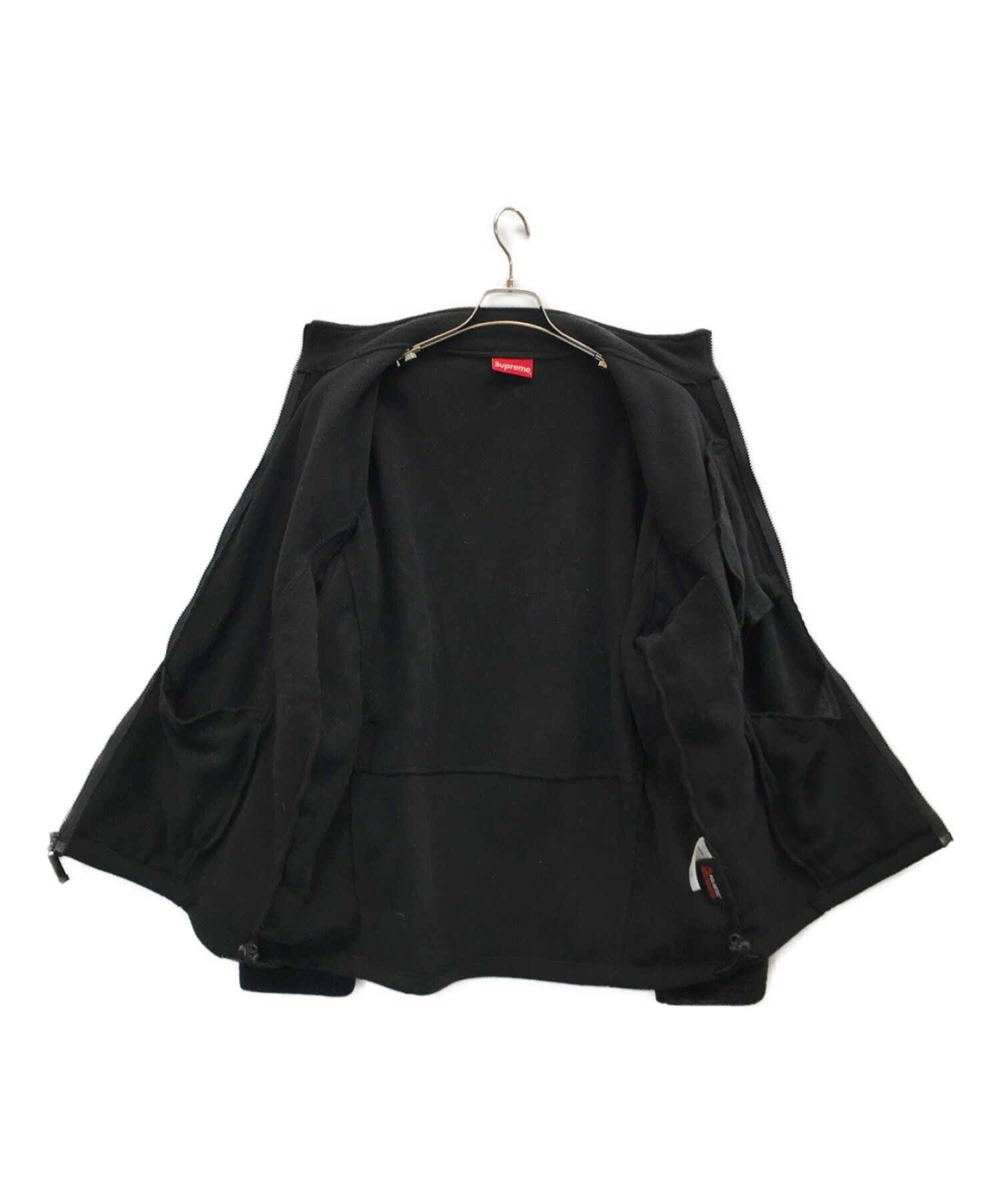 SUPREME (シュプリーム) 22AW polartec zip jacket ポーラテックジップジャケット ブラック サイズ:XL