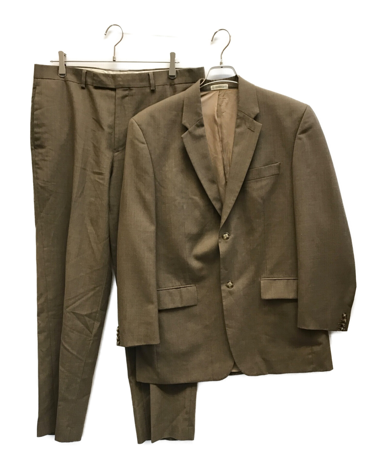 8,235円イングランド製メンズ紳士茶ブラウンスーツセット　ジャケット　パンツ　スラックス
