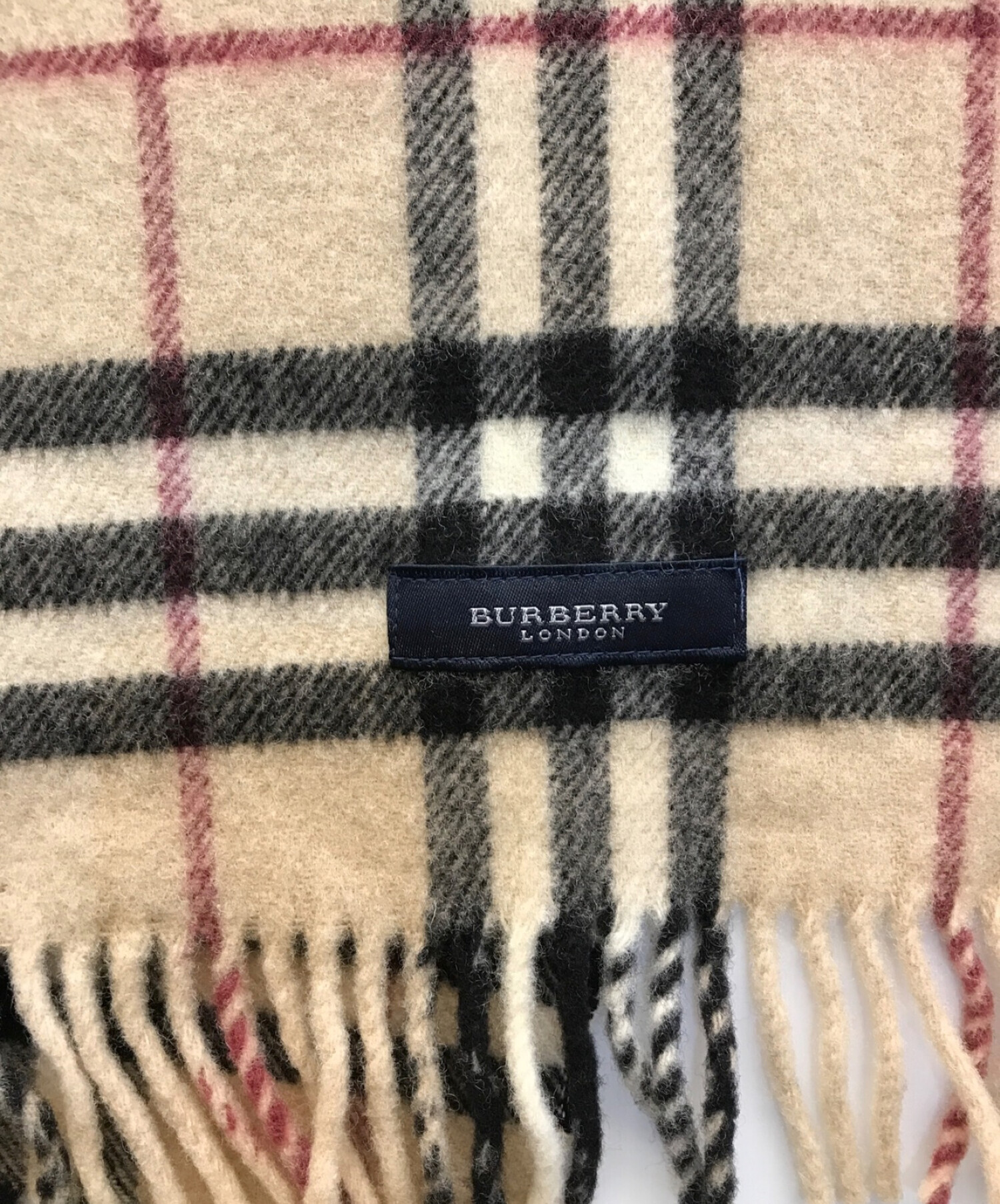 BURBERRY LONDON (バーバリー ロンドン) ノバチェックウールマフラー ブラウン