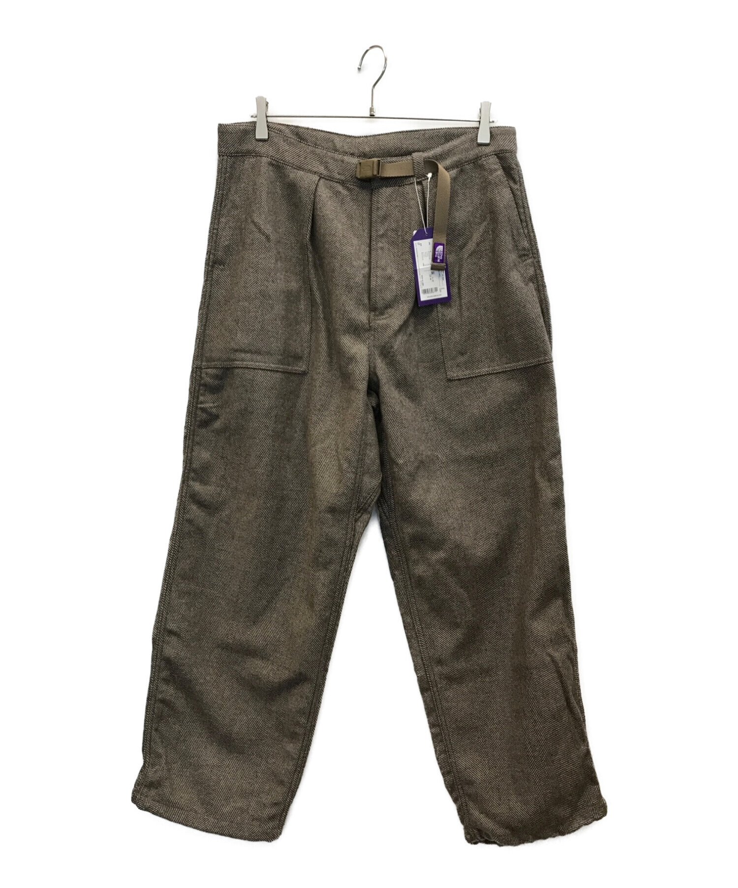 THE NORTHFACE PURPLELABEL (ザ・ノースフェイス パープルレーベル) Herringbone Tweed Utility  Pants ヘリンボーンツイードユーティリティパンツ ブラウン サイズ:34 未使用品