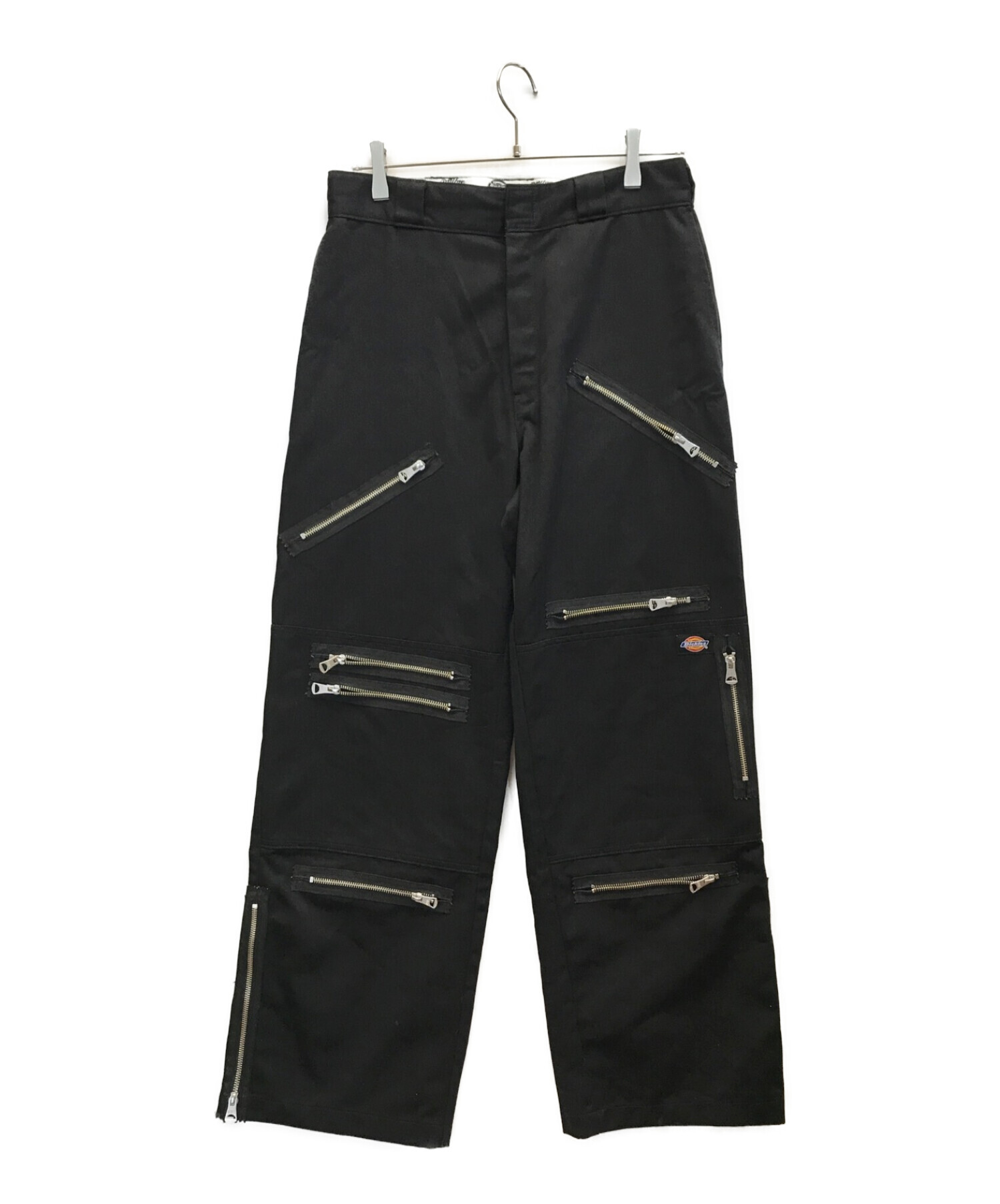 myne (マイン) Dickies (ディッキーズ) crazy zip pants　クレイジージップパンツ　マルチジップワークパンツ ブラック  サイズ:M