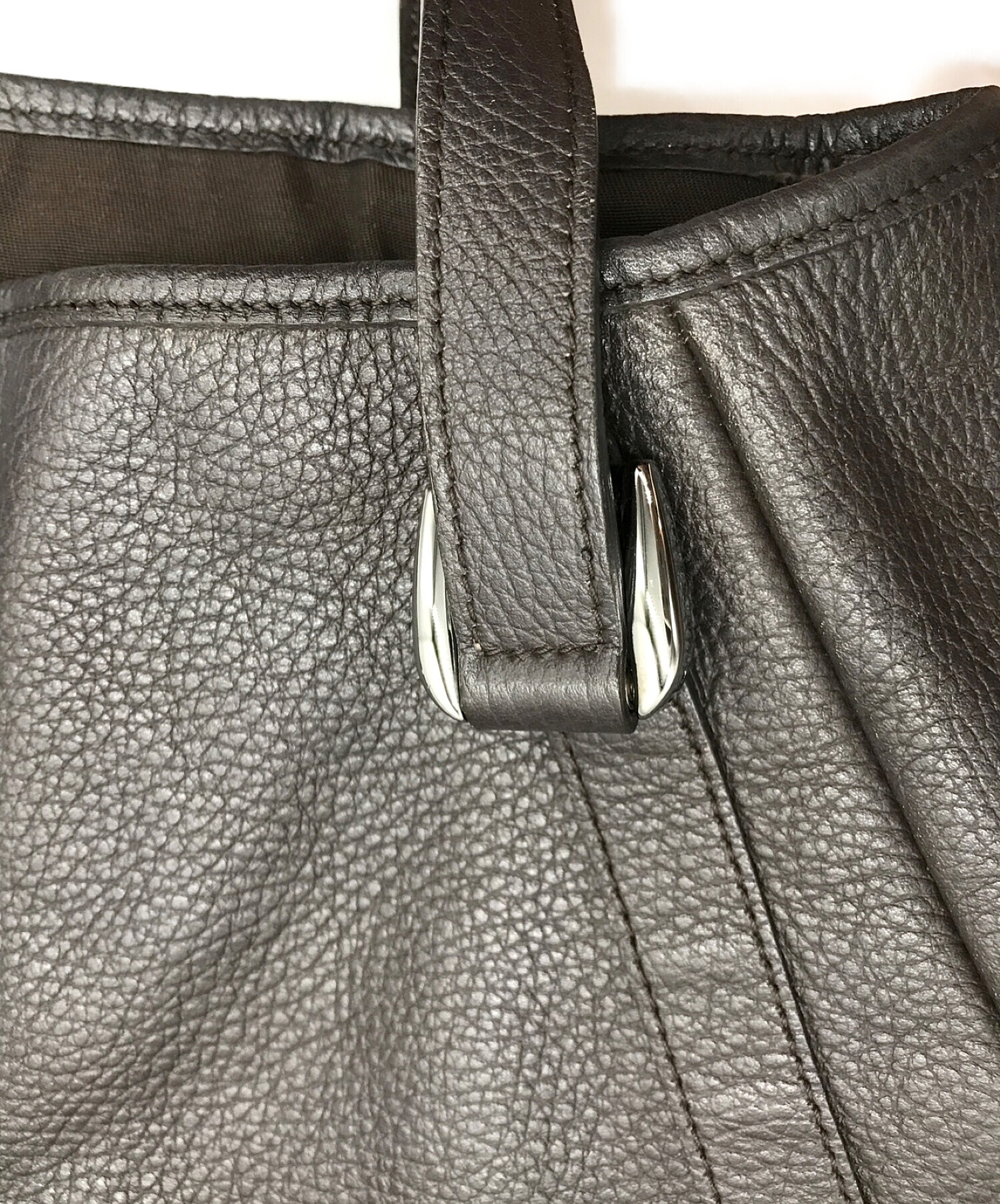 中古・古着通販】GUCCI (グッチ) レザートートバッグ ブラウン