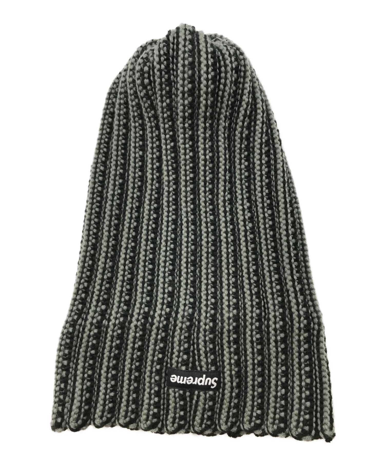 SUPREME (シュプリーム) 19AW Contrast stripe Beanie ブラック