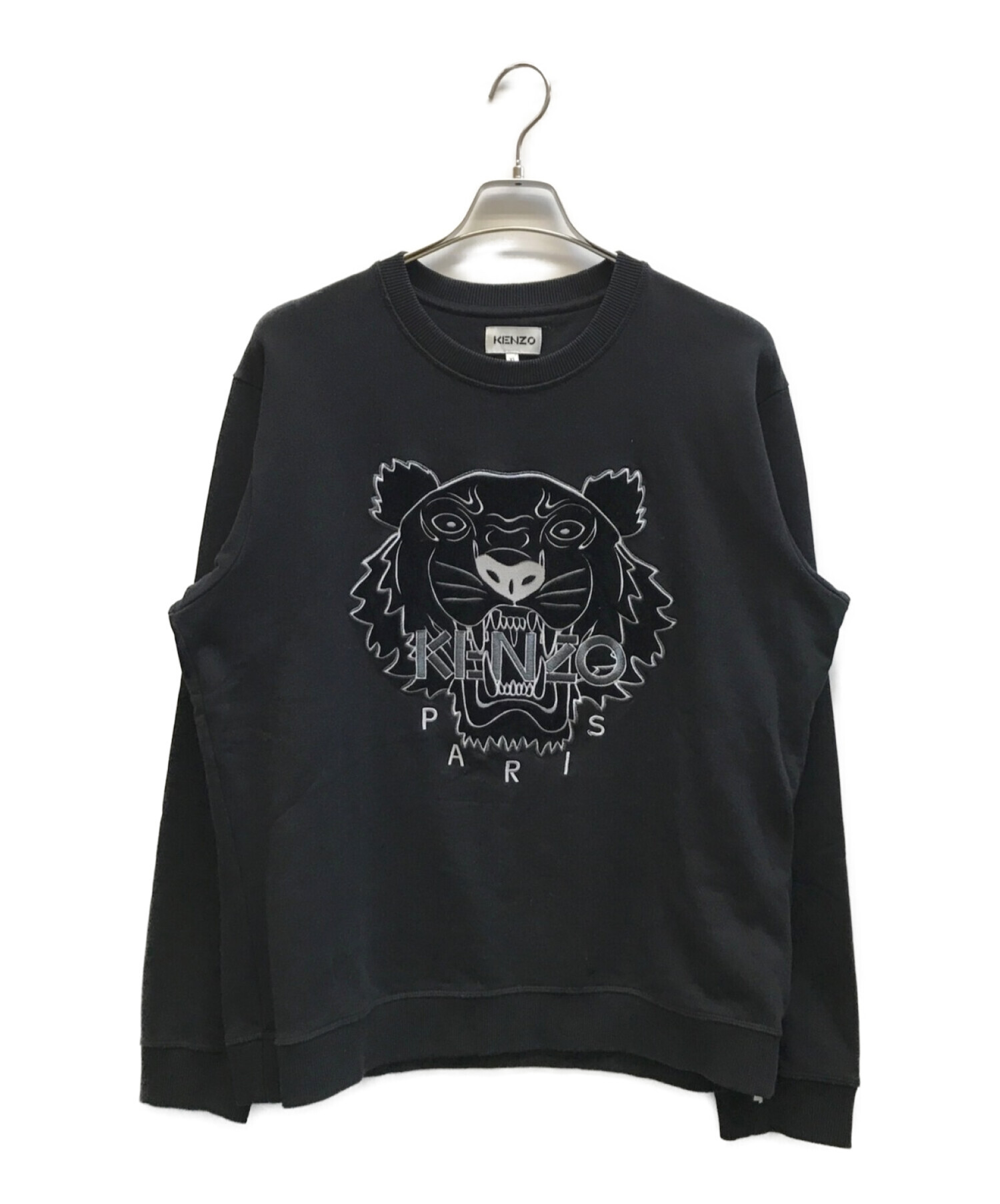 中古・古着通販】KENZO (ケンゾー) Tiger sweatshirt ブラック サイズ ...