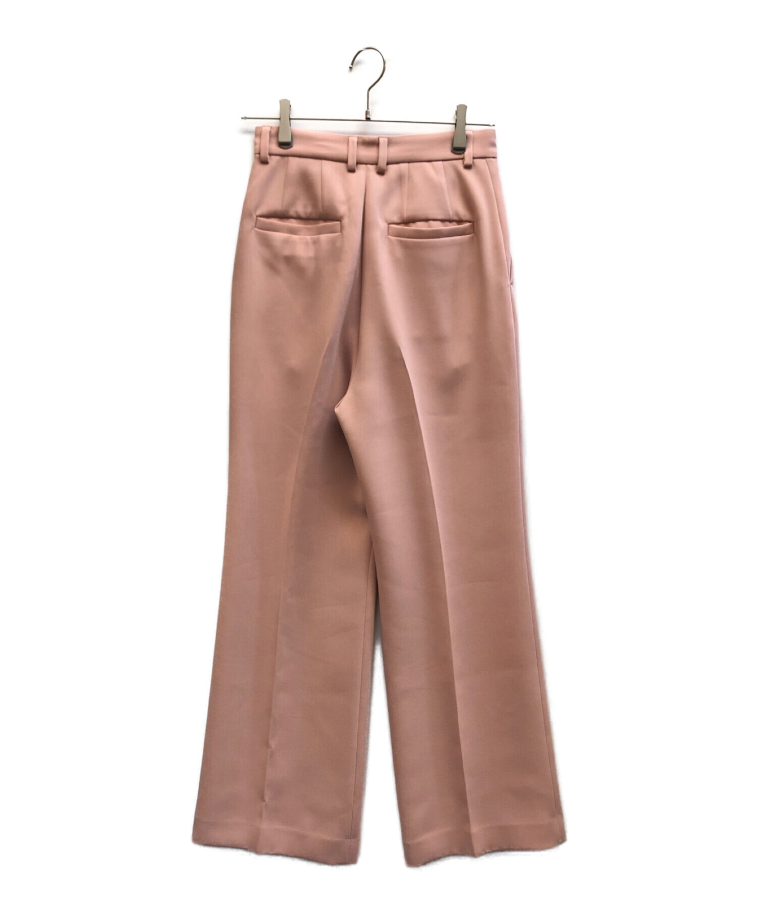 6(ROKU) BEAUTY&YOUTH (ロク ビューティーアンドユース) POLYESTER RAYON BOOTCUT PANTS ピンク  サイズ:34 未使用品