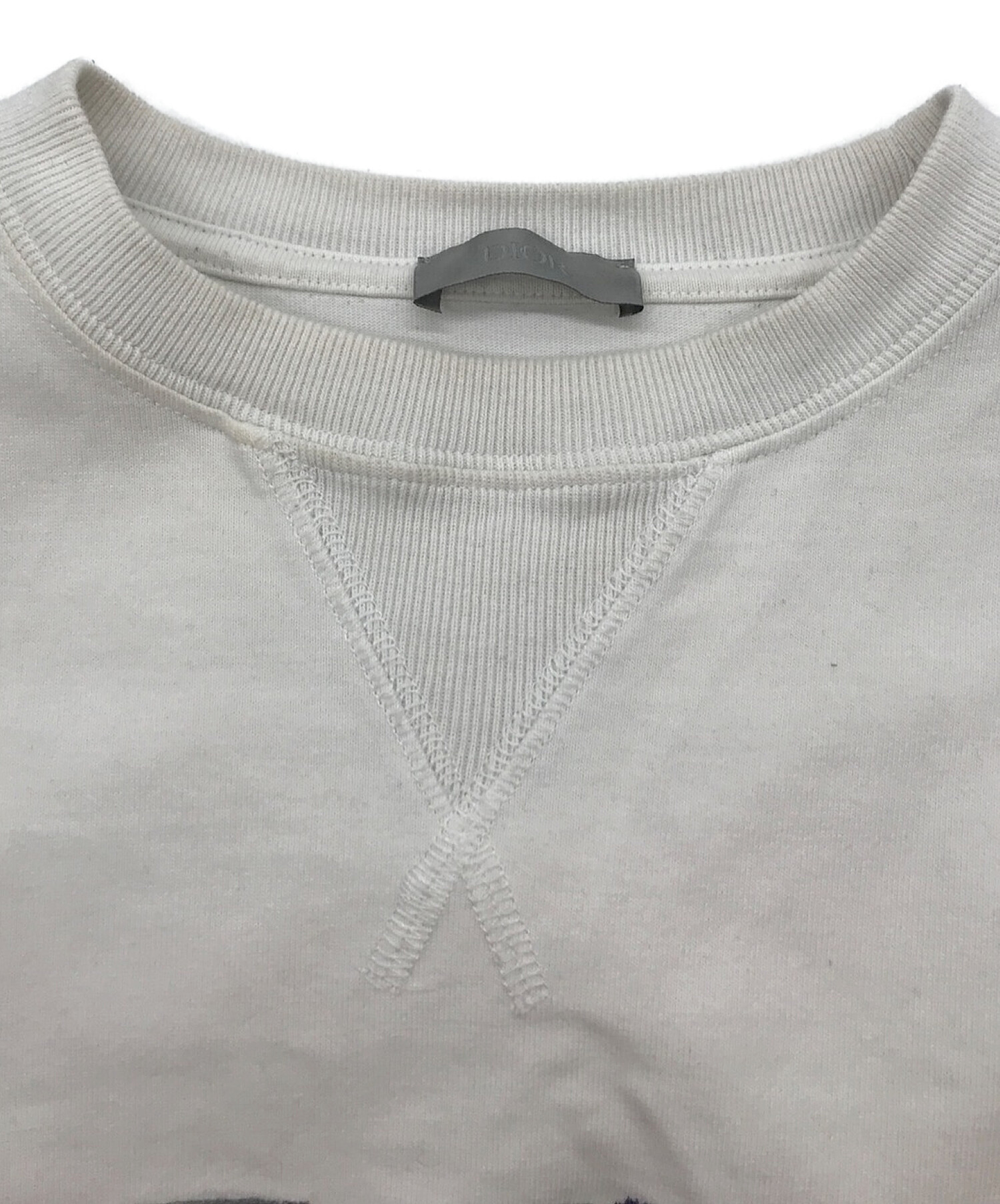 DIOR HOMME (ディオール オム) 21SS フラワーロゴTシャツ ネイビー サイズ:XS