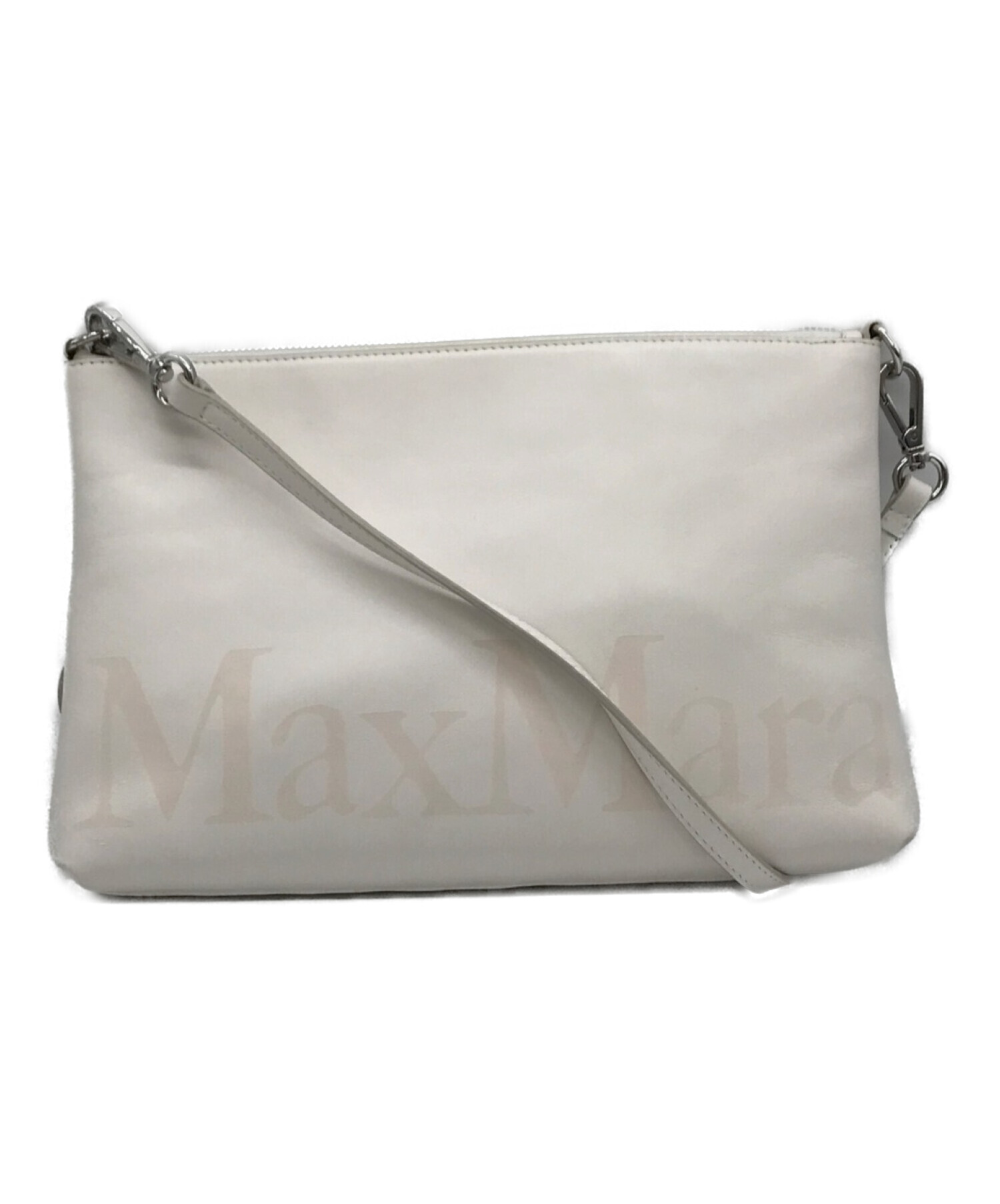 中古・古着通販】MaxMara (マックスマーラ) ショルダーバッグ ホワイト