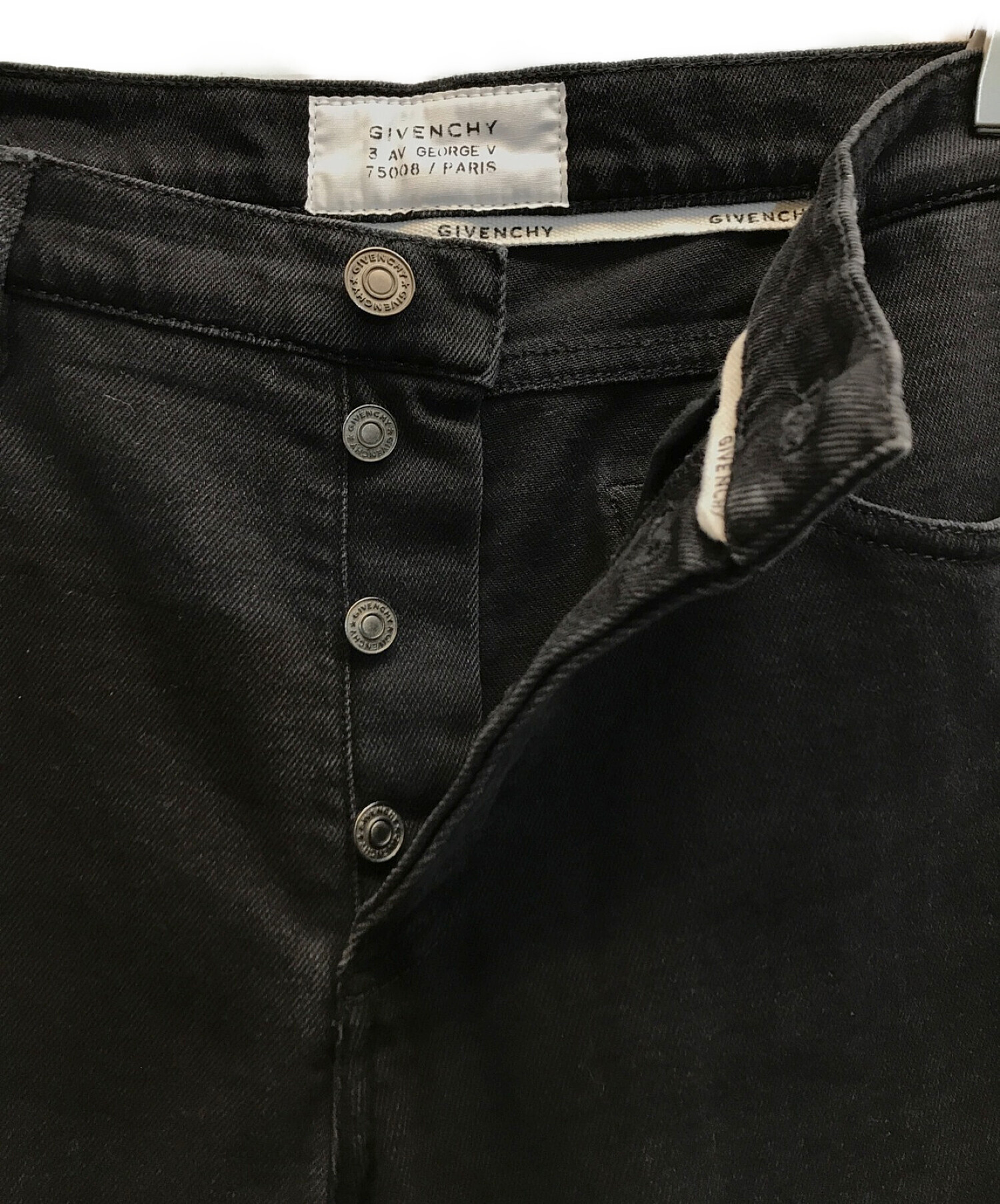 中古・古着通販】GIVENCHY (ジバンシィ) SKINNY FIT JEANS ブラック