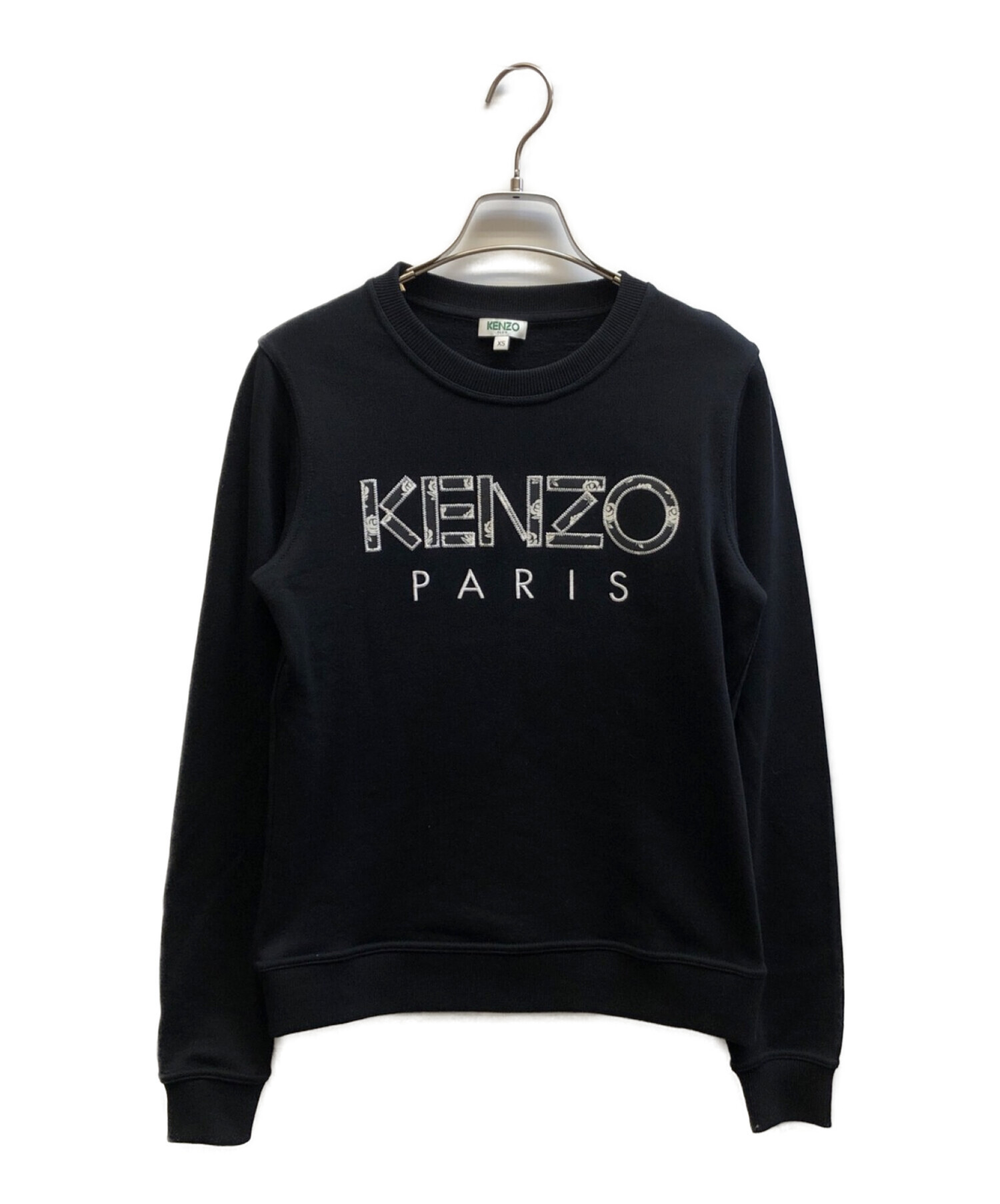 中古・古着通販】KENZO (ケンゾー) ロゴスウェット ブラック サイズ:XS