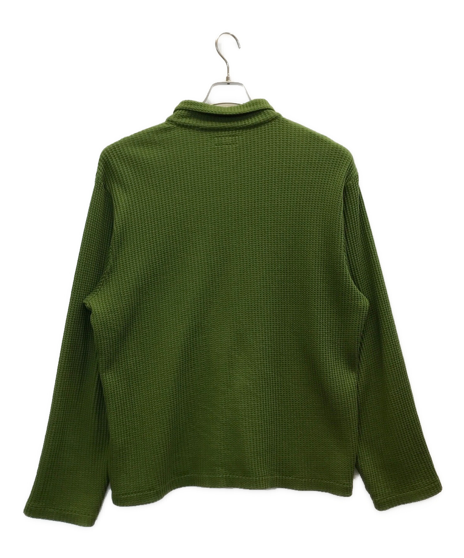 STUSSY BIG THERMAL ZIP SHIRT M - ニット/セーター