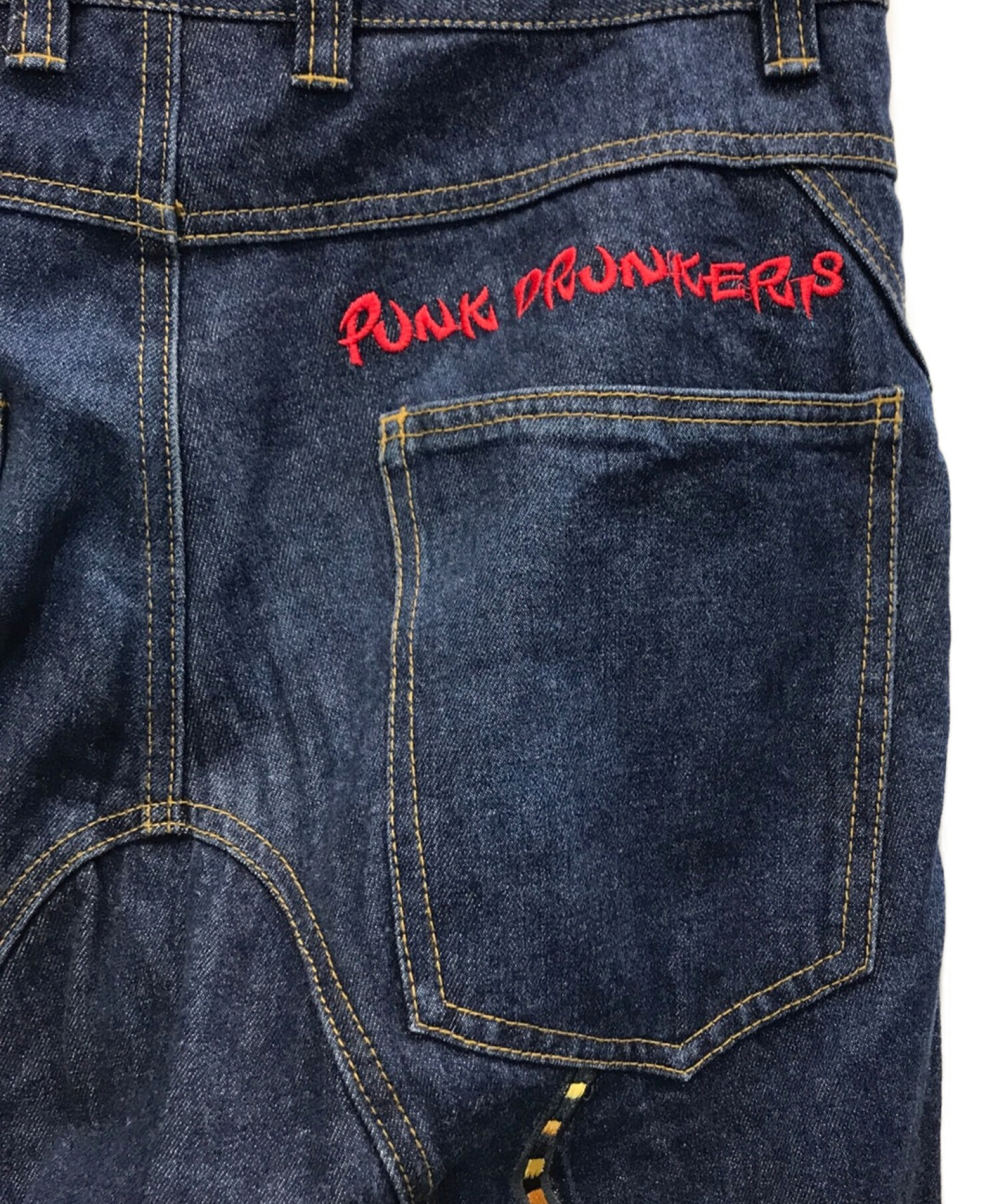 中古・古着通販】PUNK DRUNKERS (パンクドランカーズ) 牙サルエルデニムパンツ インディゴ サイズ:S｜ブランド・古着通販  トレファク公式【TREFAC FASHION】スマホサイト