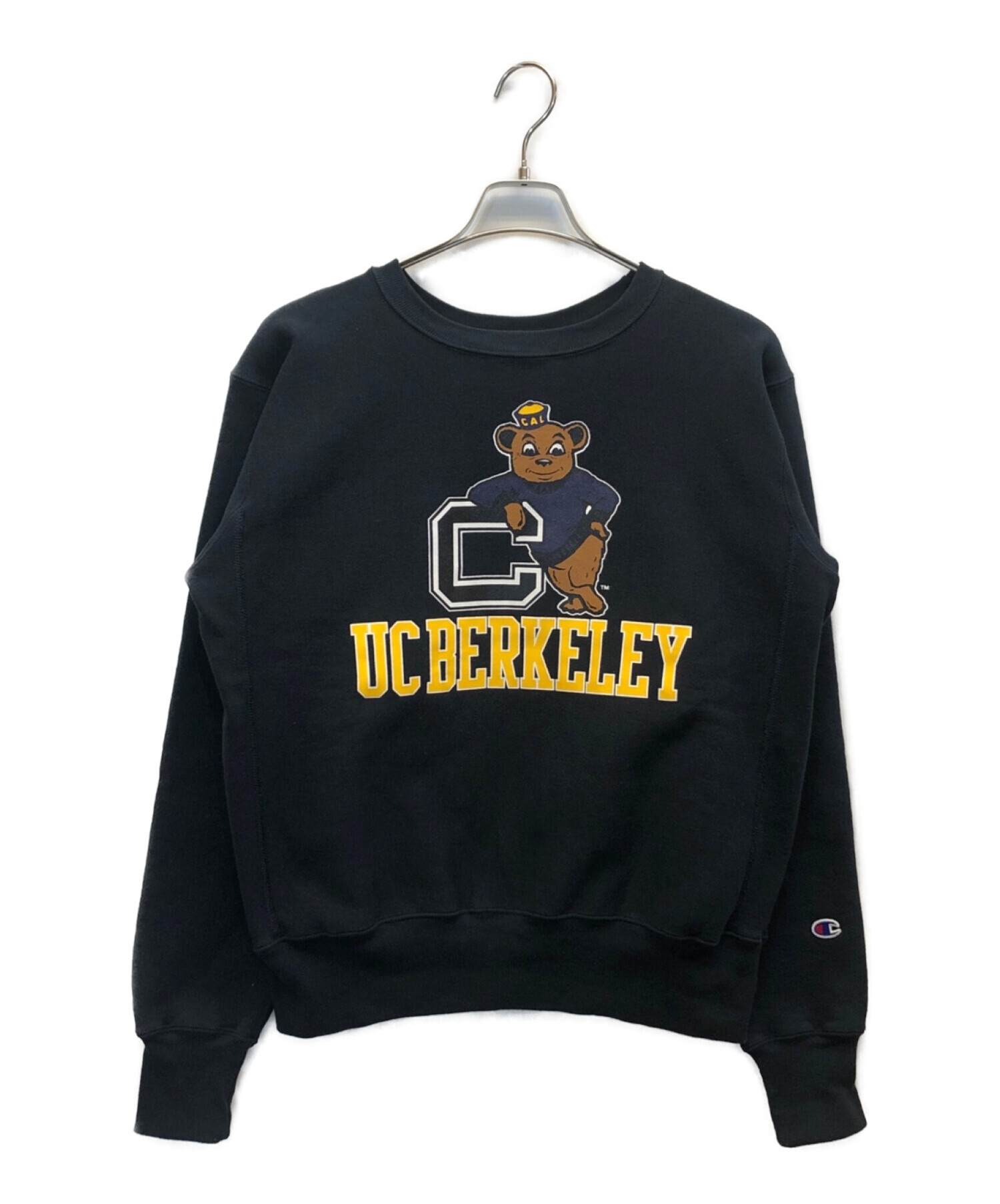 Champion REVERSE WEAVE (チャンピオンリバースウィーブ) REVERSE WEAVE UC BERKELEY CREW NECK  SWEATSHIRT ブラック サイズ:L