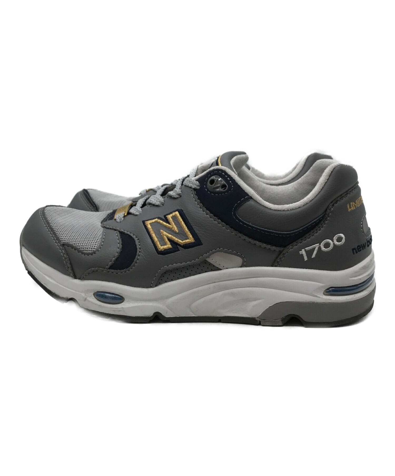 NEW BALANCE (ニューバランス) ローカットスニーカー CM1700NJ グレー サイズ:US7.5