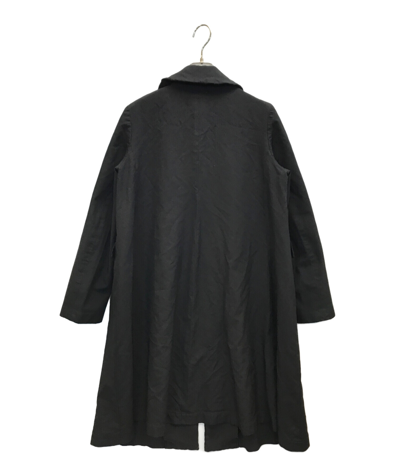 中古・古着通販】COMME des GARCONS COMME des GARCONS (コムデギャルソン コムデギャルソン) 丸襟エステルコート  ブラック サイズ:S｜ブランド・古着通販 トレファク公式【TREFAC FASHION】スマホサイト