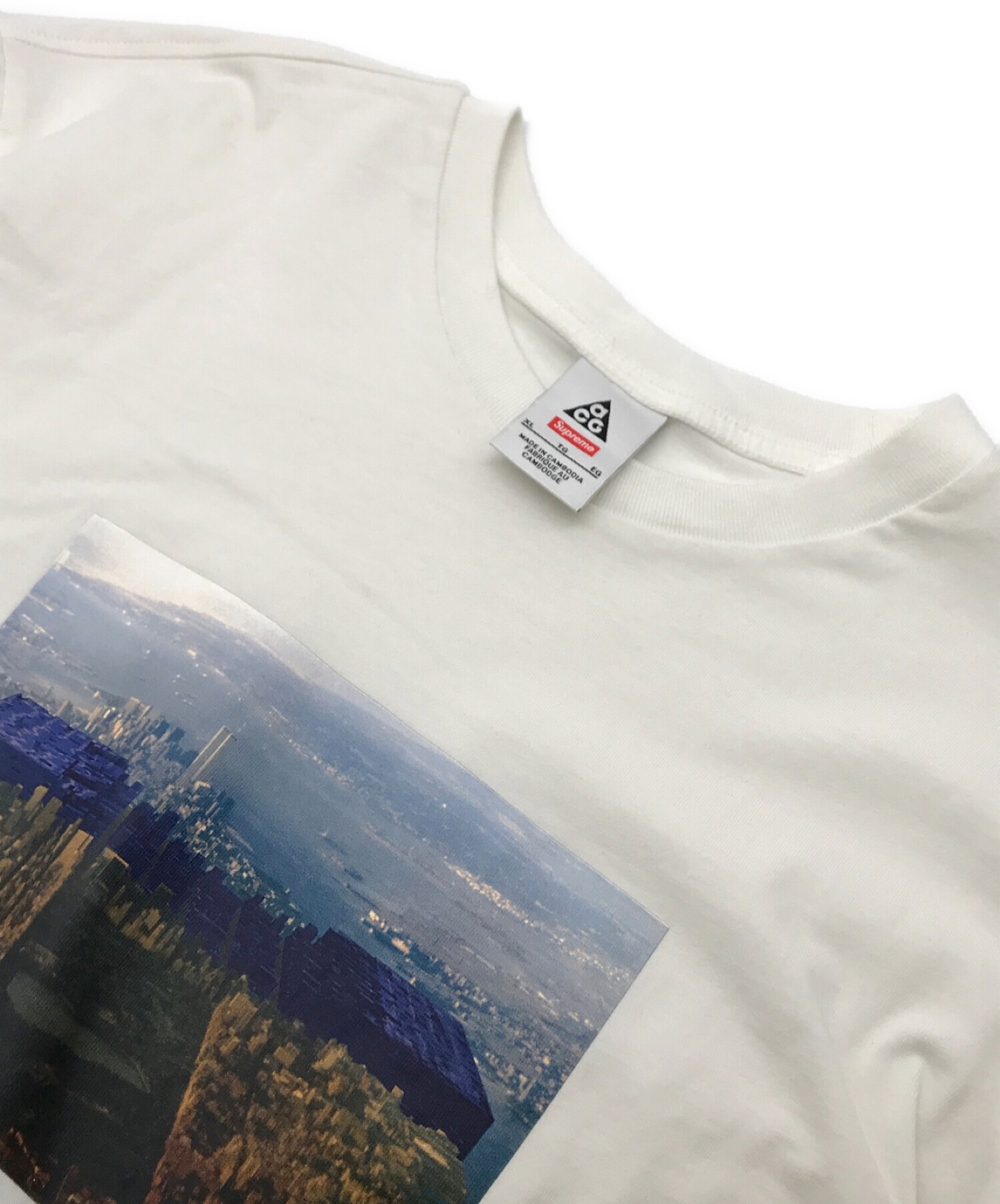 SUPREME (シュプリーム) NIKE ACG (ナイキエージーシー) GRID Tee ホワイト サイズ:XL