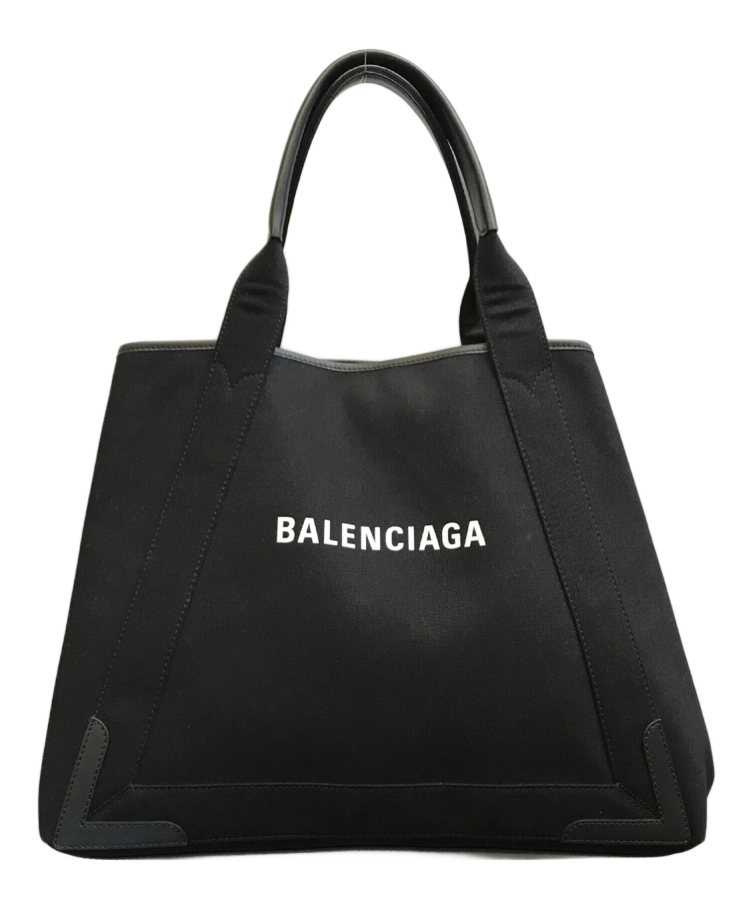 BALENCIAGA (バレンシアガ) ネイビーカバスM ブラック