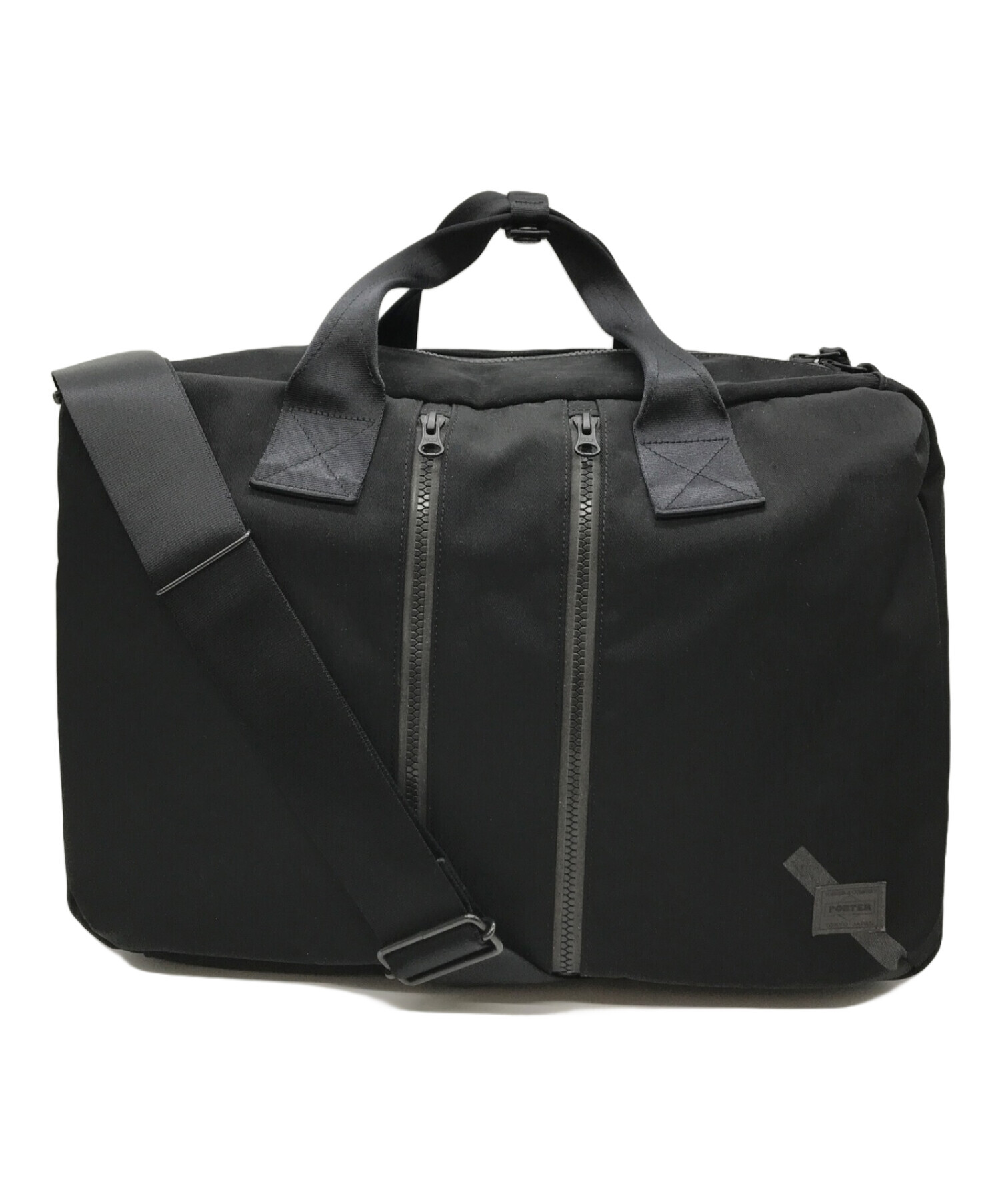 Saturdays NYC (サタデーズ ニューヨーク) PORTER (ポーター) Reflective Line 3 Way Brief Bag  ブラック