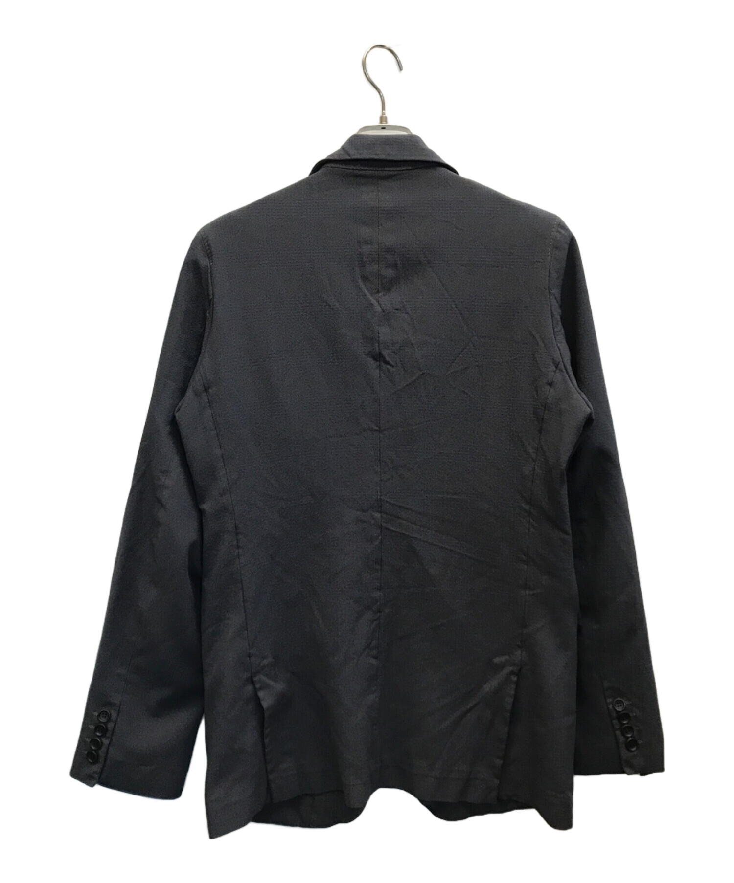 中古・古着通販】COMME des GARCONS HOMME DEUX (コムデギャルソン オム ドゥ) 24SSポリ縮絨チェックジャケット グレー  サイズ:M｜ブランド・古着通販 トレファク公式【TREFAC FASHION】スマホサイト