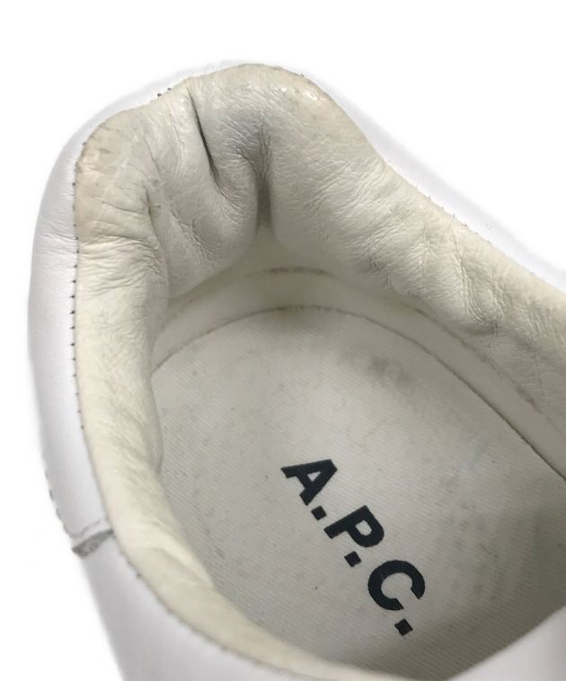 中古・古着通販】A.P.C. (アーペーセー) HIDE A.P.C.SNEAKERS HOMME ホワイト サイズ:41｜ブランド・古着通販  トレファク公式【TREFAC FASHION】スマホサイト