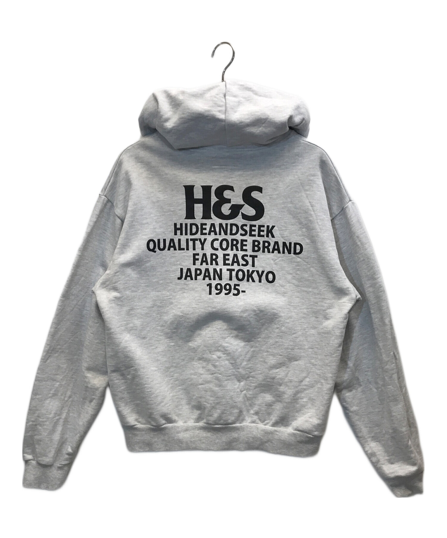 HIDE AND SEEK (ハイドアンドシーク) Hooded Sweat Shirt-1 グレー サイズ:M