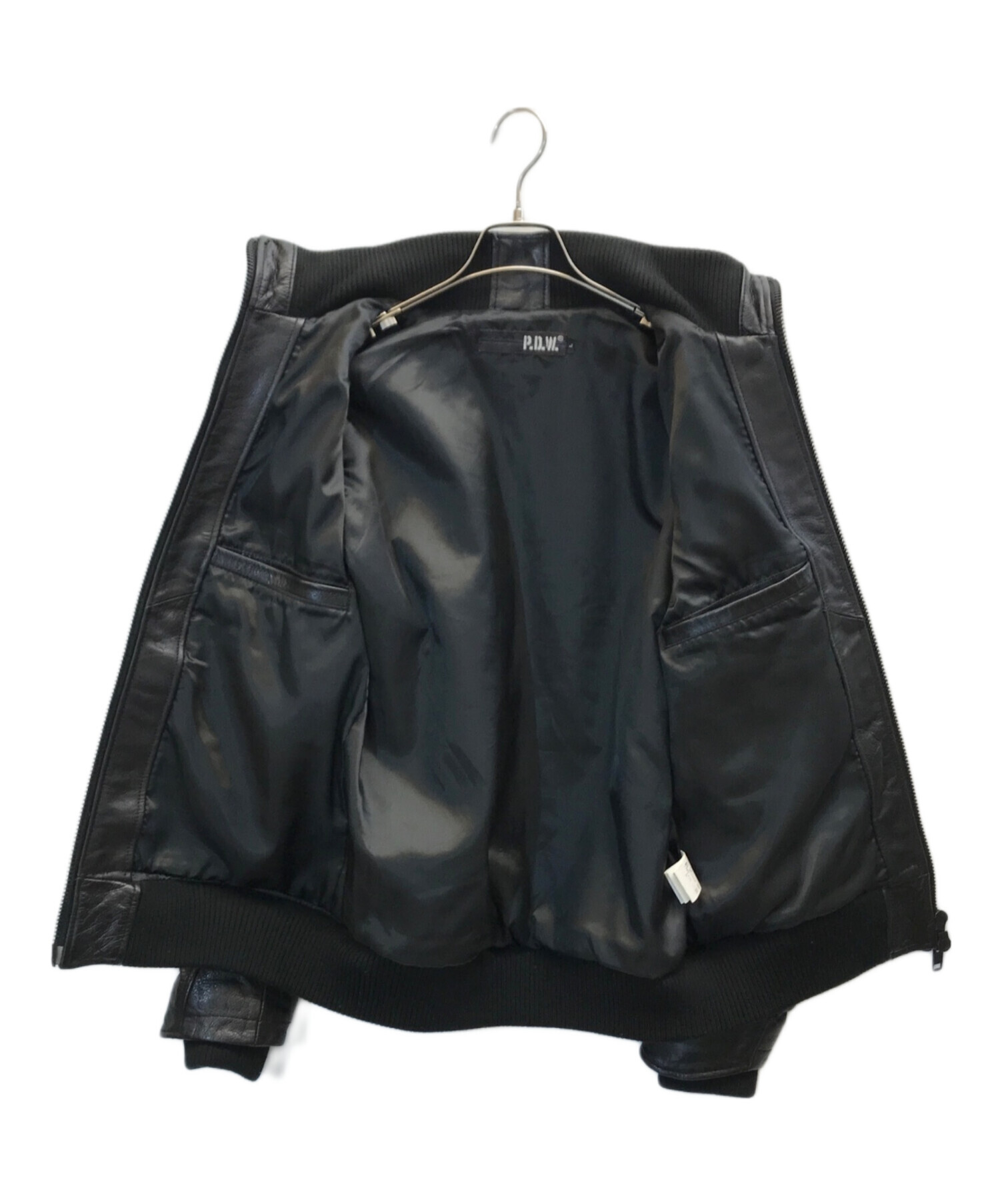 中古・古着通販】AVIREX (アヴィレックス) PDW DEFENSIVE LEATHER JACKET ブラック サイズ:L｜ブランド・古着通販  トレファク公式【TREFAC FASHION】スマホサイト