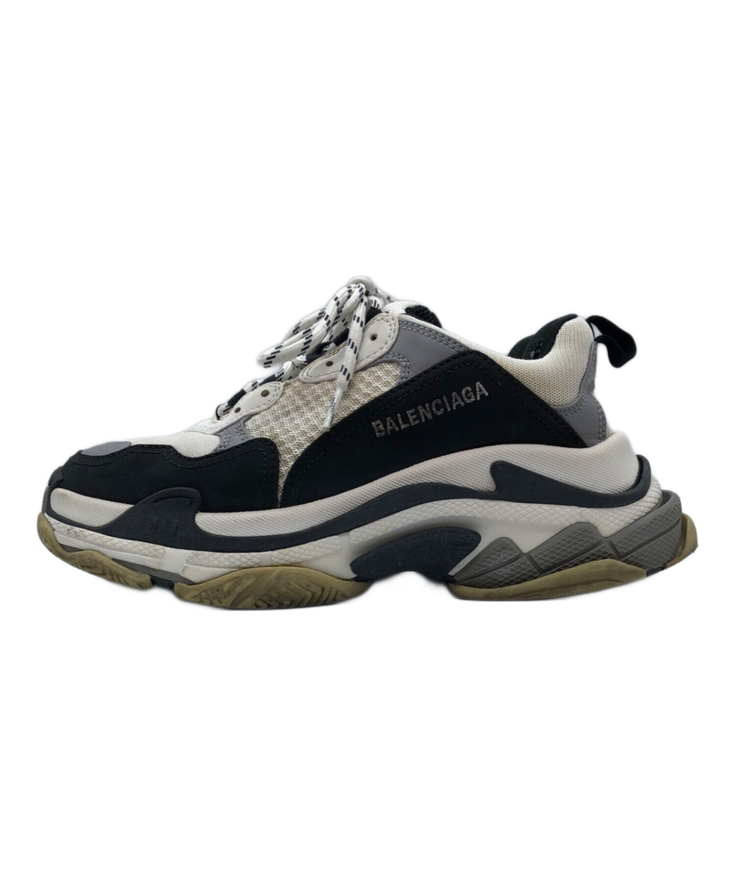 中古・古着通販】BALENCIAGA (バレンシアガ) TRIPLE S SNEAKER ホワイト×ブラック サイズ:UK6｜ブランド・古着通販  トレファク公式【TREFAC FASHION】スマホサイト