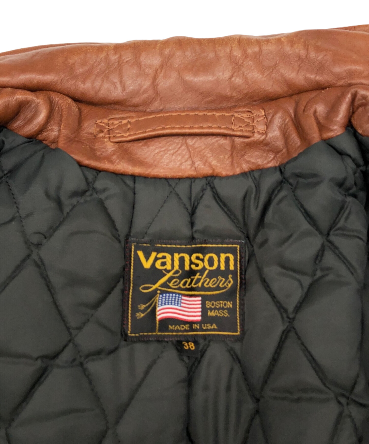 中古・古着通販】VANSON (バンソン) A-2 レザーフライトジャケット ブラウン サイズ:38｜ブランド・古着通販 トレファク公式【TREFAC  FASHION】スマホサイト