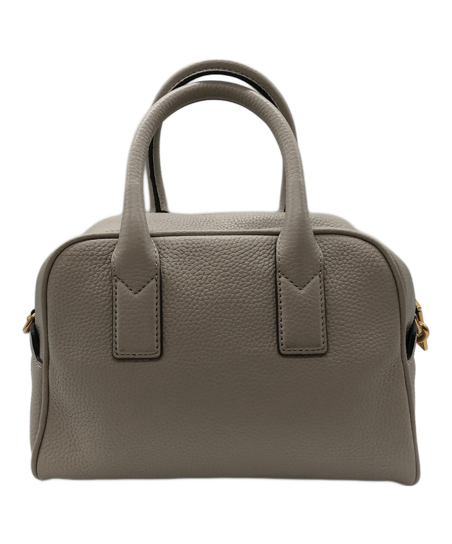 MARC JACOBS (マークジェイコブス) Gotham Small Bauletto Leather Satchel/Shoulder Bag  グレー