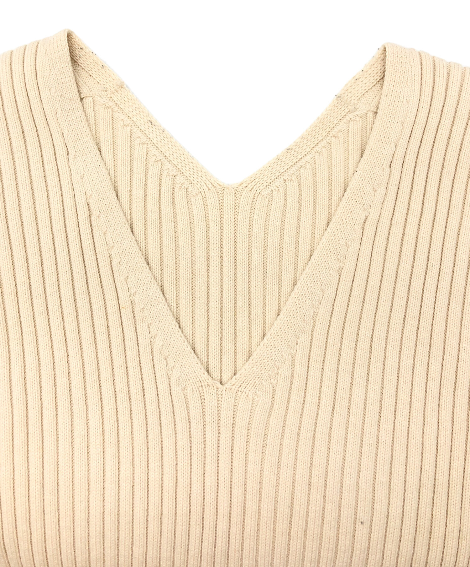 CLANE (クラネ) V NECK DOLMAN KNIT TOPS ベージュ サイズ:S