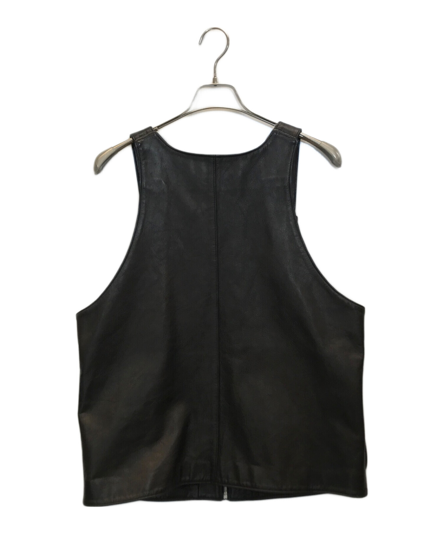 flagstuff (フラグスタフ) blackmeans (ブラックミーンズ) Leather Vest ブラック サイズ:L