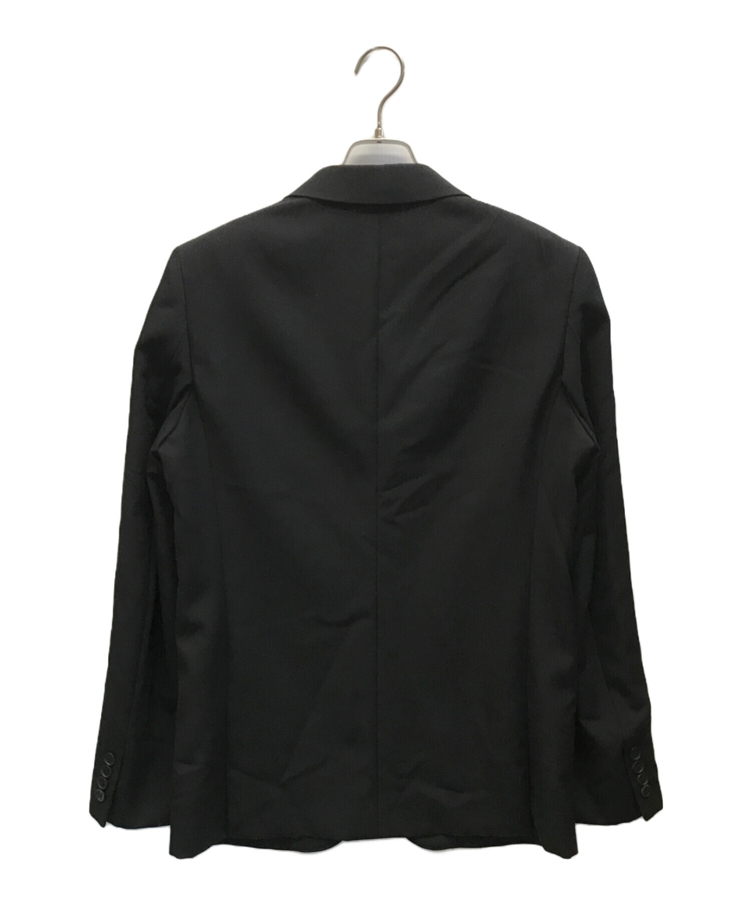 COMME des GARCONS HOMME DEUX (コムデギャルソン オム ドゥ) 24AW ウールギャバジンドッキングジャケット ブラック  サイズ:M