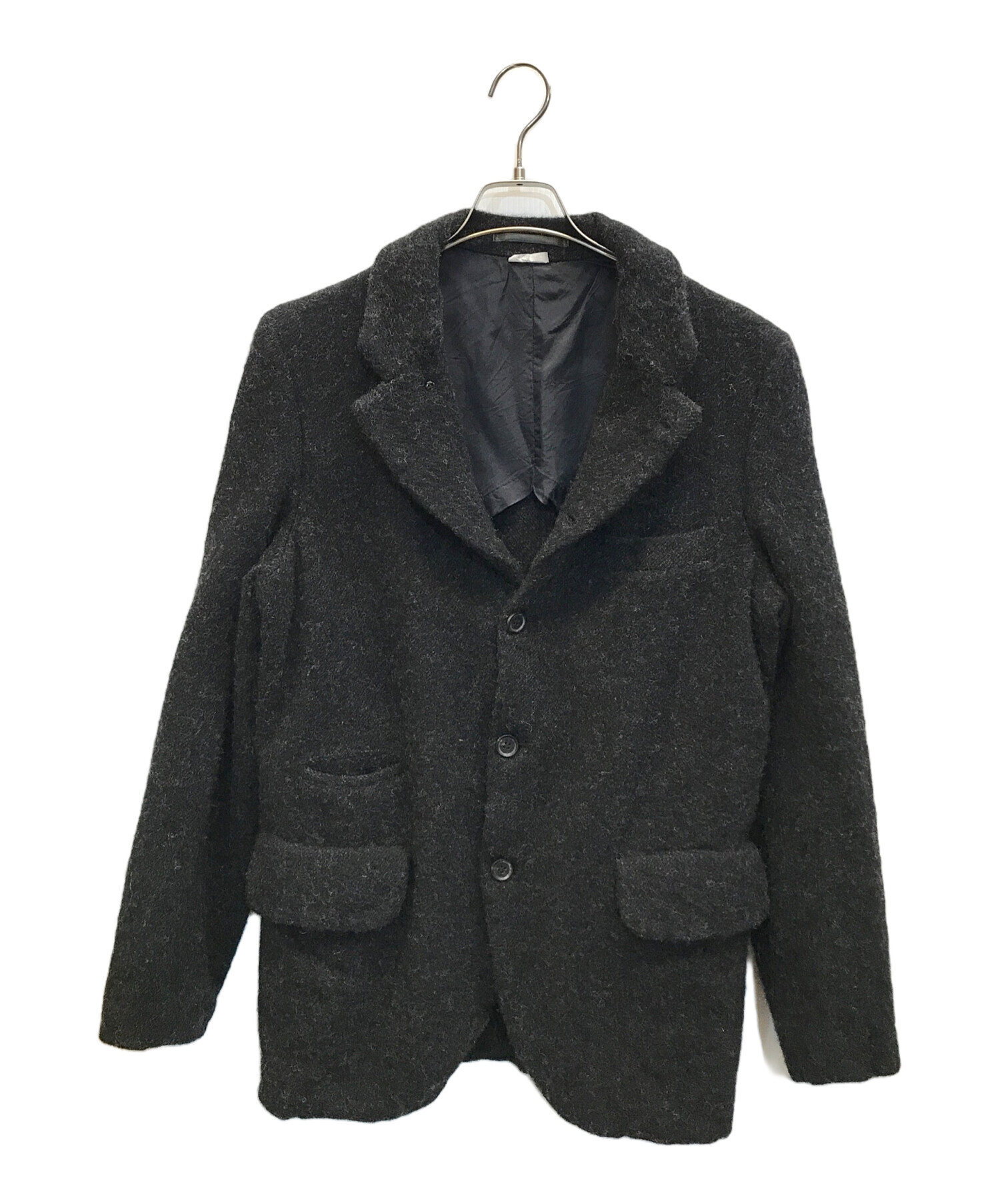 中古・古着通販】COMME des GARCONS HOMME DEUX (コムデギャルソン オム ドゥ) 24AW ウール縮絨ストライプセットアップ  ブラック サイズ:M｜ブランド・古着通販 トレファク公式【TREFAC FASHION】スマホサイト