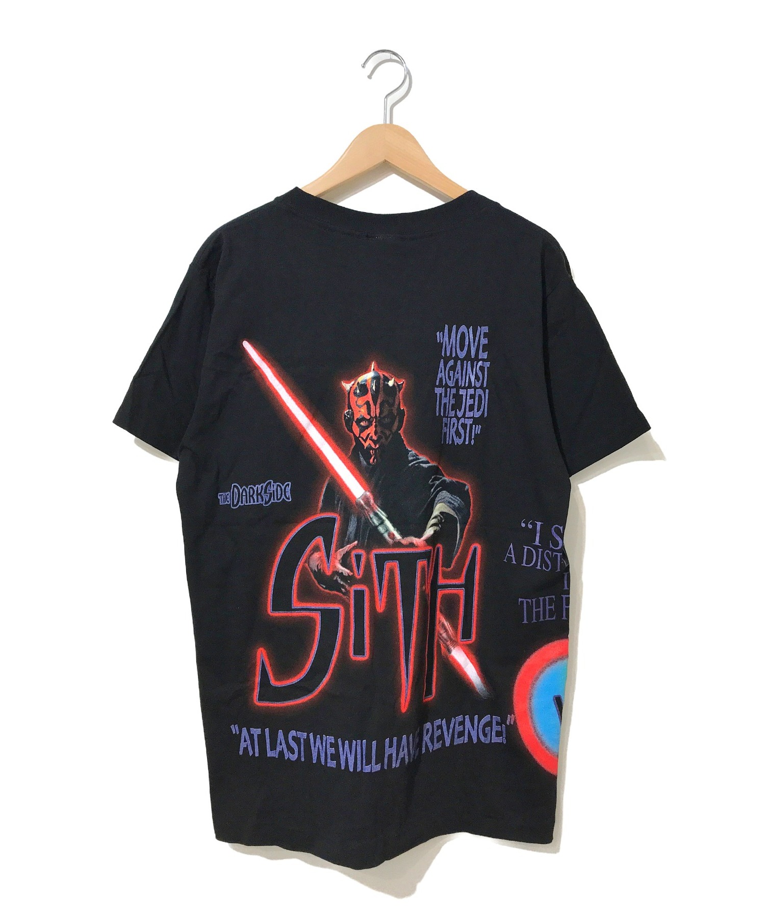 STAR WARS (スターウォーズ) [古着]スターウォーズTシャツ ブラック サイズ:M 未使用品 フラッシャー付・デッドストック