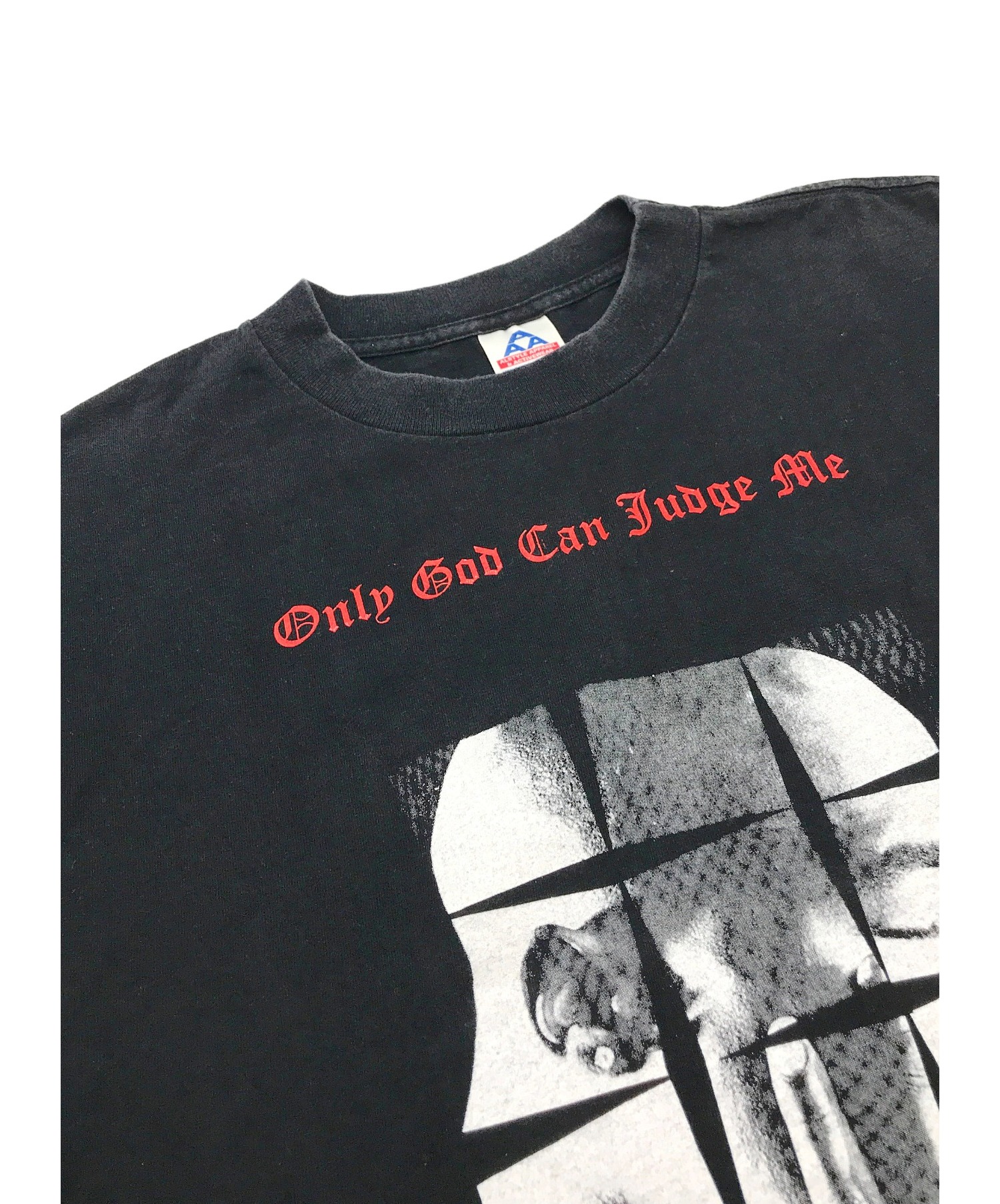 ラップTシャツ (ラップTシャツ) [古着]2-PAC 90’s HIP-HOP Tシャツ ブラック サイズ:L only god can judge  me・1997年・tupac/2パック/トゥパック