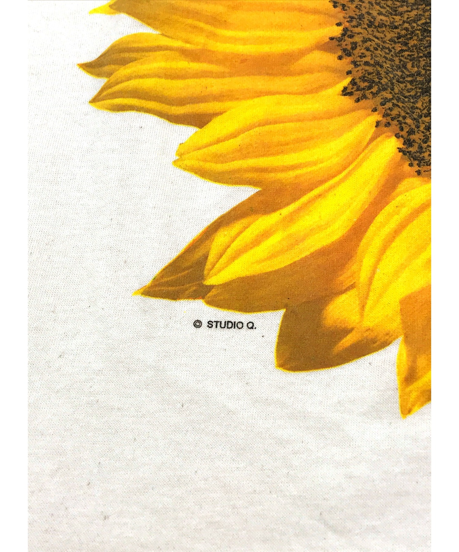 studio Q (スタジオＱ) [古着]90’sひまわりアートTシャツ ベージュ サイズ:XL TENNESSEE RIVER・SUN FLOWER