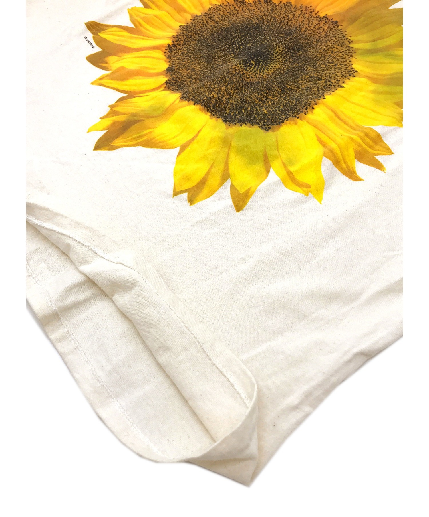 studio Q (スタジオＱ) [古着]90’sひまわりアートTシャツ ベージュ サイズ:XL TENNESSEE RIVER・SUN FLOWER