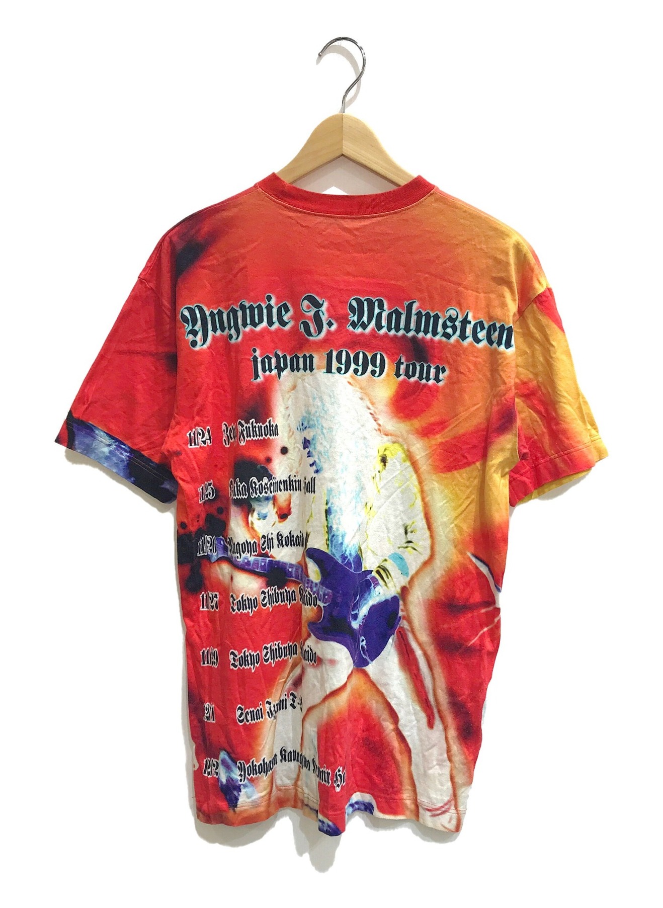 Yngwie malmsteen (イングヴェイ・マルムスティーン) [古着]90'sアーティストTシャツ レッド サイズ:表記なし