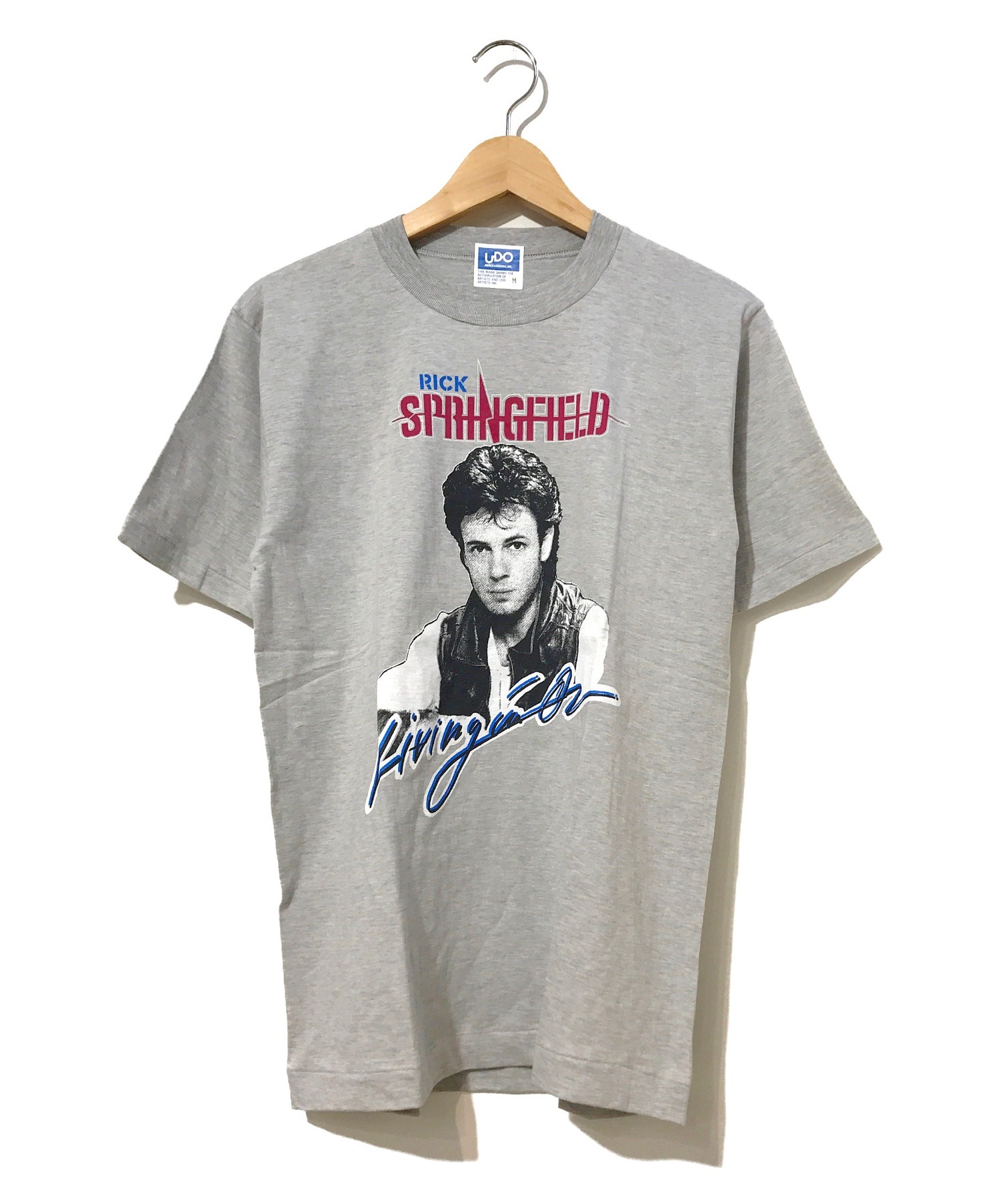 バンドTシャツ (バンドTシャツ) [古着]80’s RICK SPRINGFIELD アーティストTシャツ グレー サイズ:M