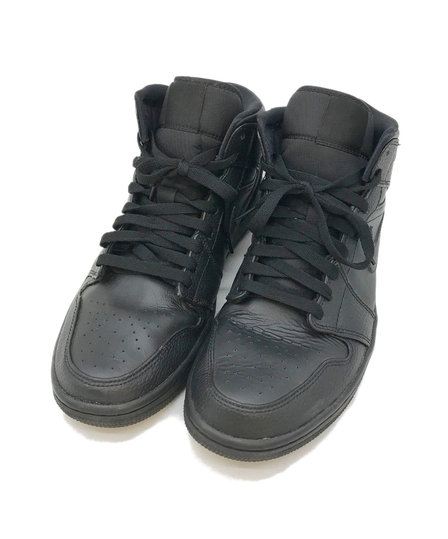 NIKE (ナイキ) AIR JORDAN 1 MID ブラック サイズ:US10/UK9/EUR44/CM28 エアジョーダンMID・トリプルブラック