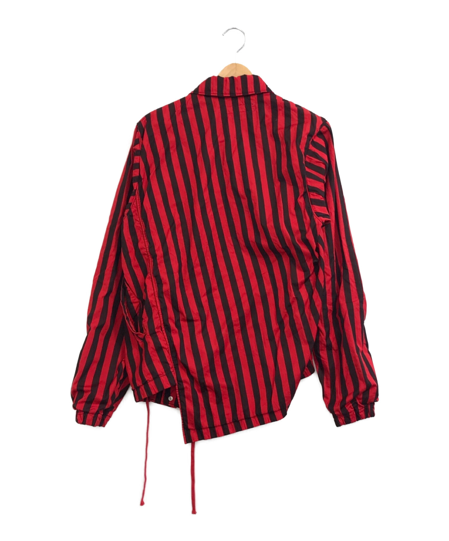 COMME des GARCONS SHIRT (コムデギャルソンシャツ) 捩り加工コーチジャケット レッド サイズ:S