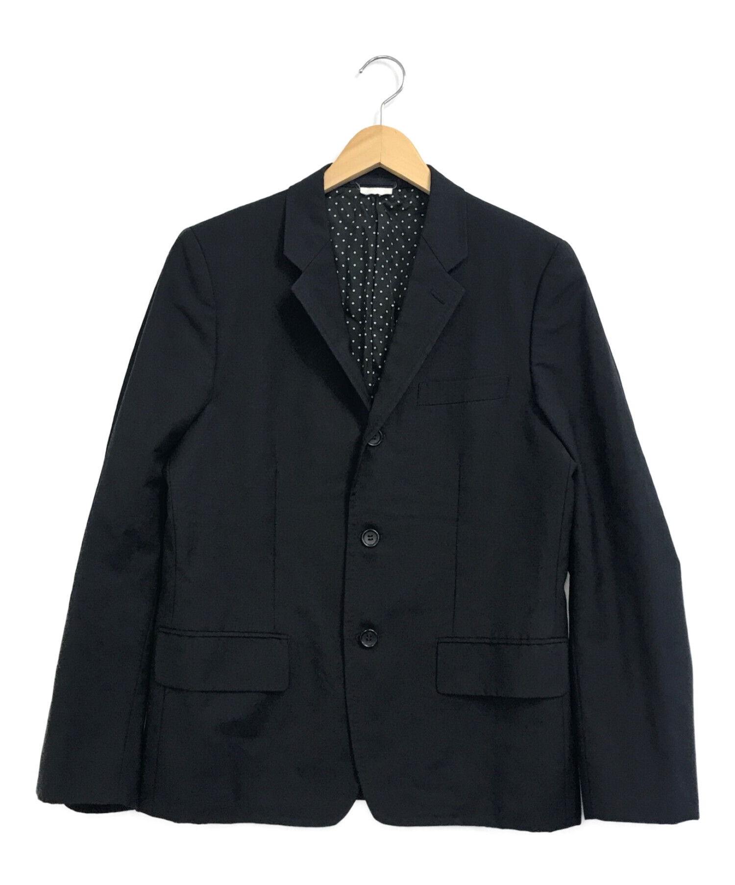 COMME des GARCONS HOMME DEUX (コムデギャルソン オム ドゥ) テーラードジャケット ブラック サイズ:XXS