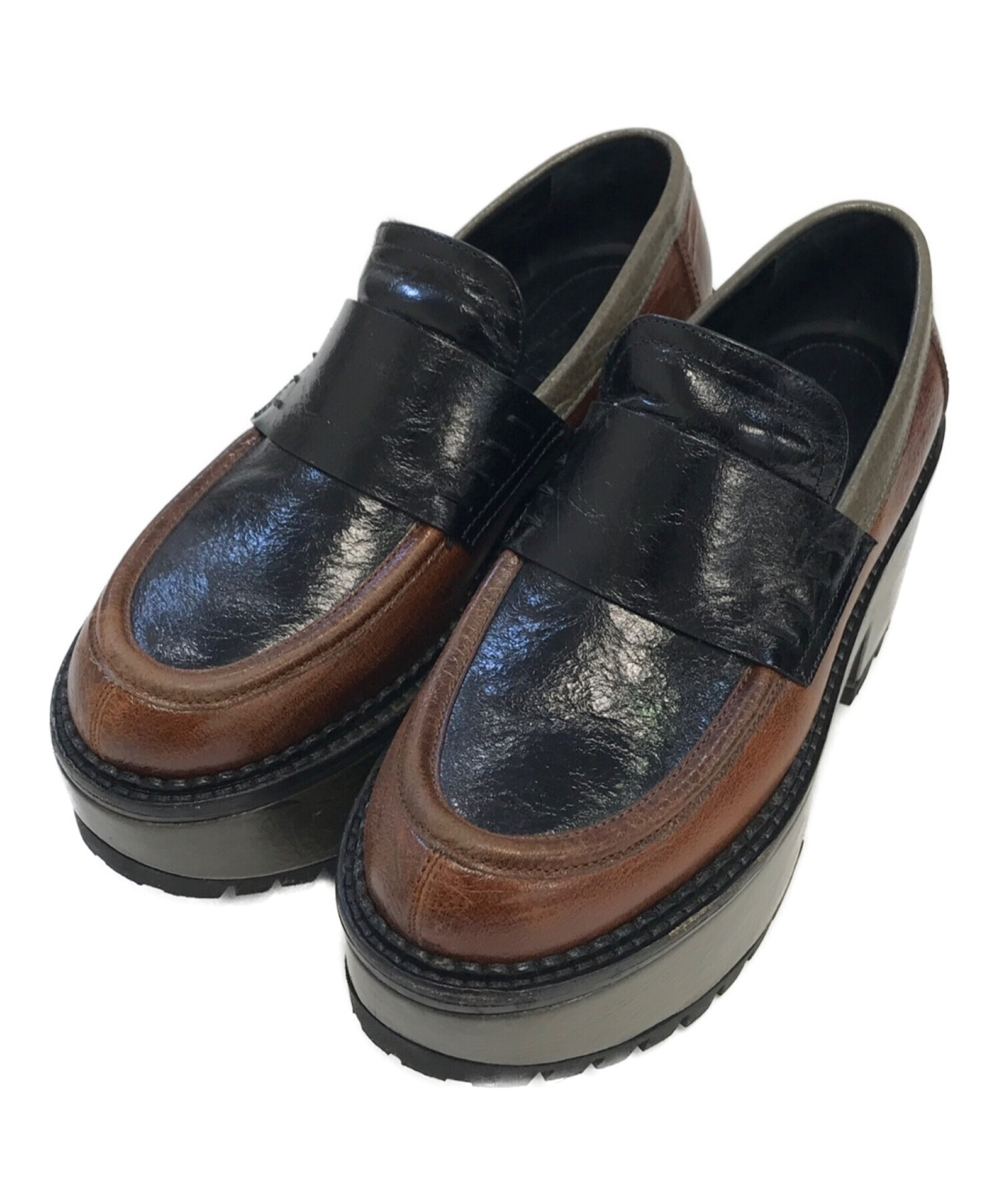 新品未使用】MARNI(マルニ)の厚底ローファー - ローファー/革靴