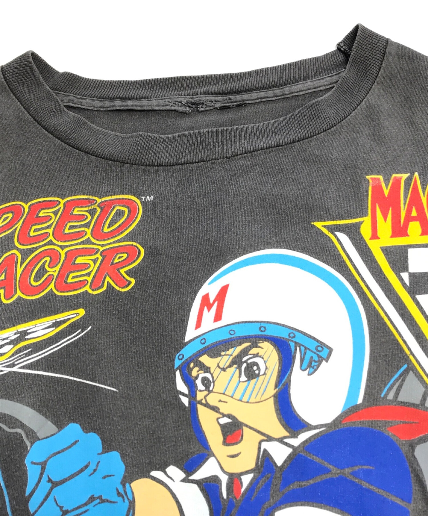 マッハGoGoGo (マッハゴーゴー) [古着]オールオーバーTEE グレー サイズ:タグ切れ