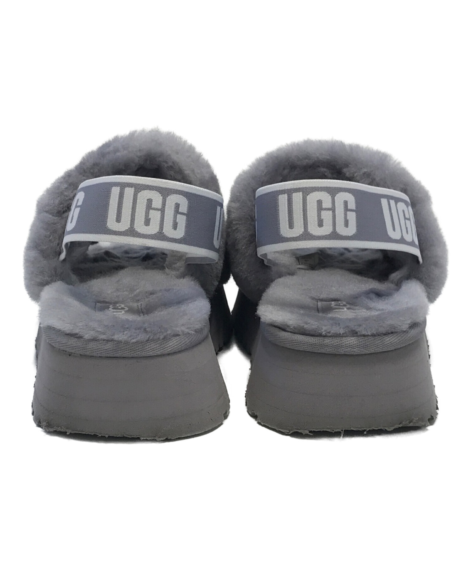 中古・古着通販】UGG (アグ) 厚底ファーサンダル グレー サイズ:US7